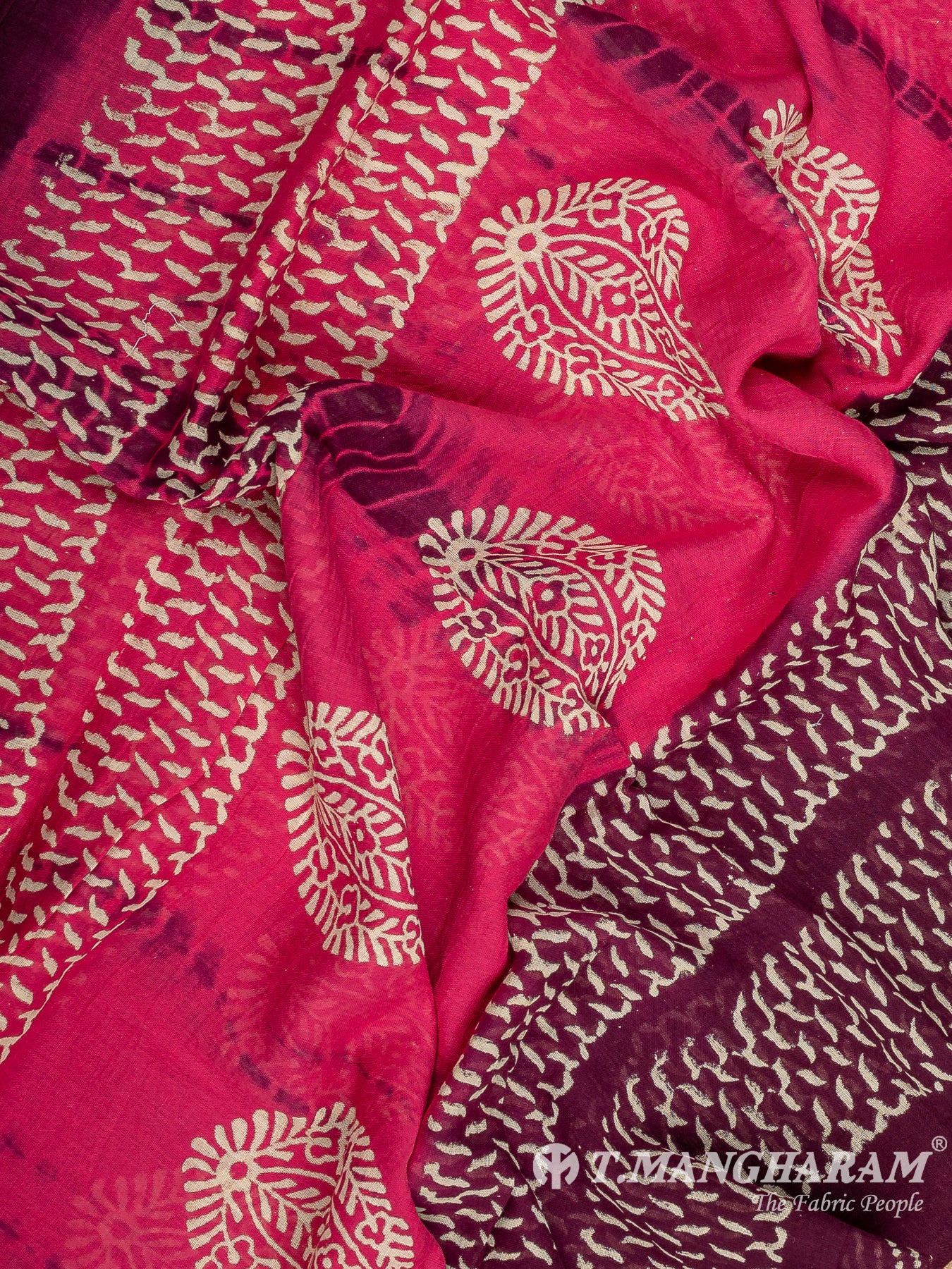 Pink Cotton Chudidhar Fabric Set - EH1889