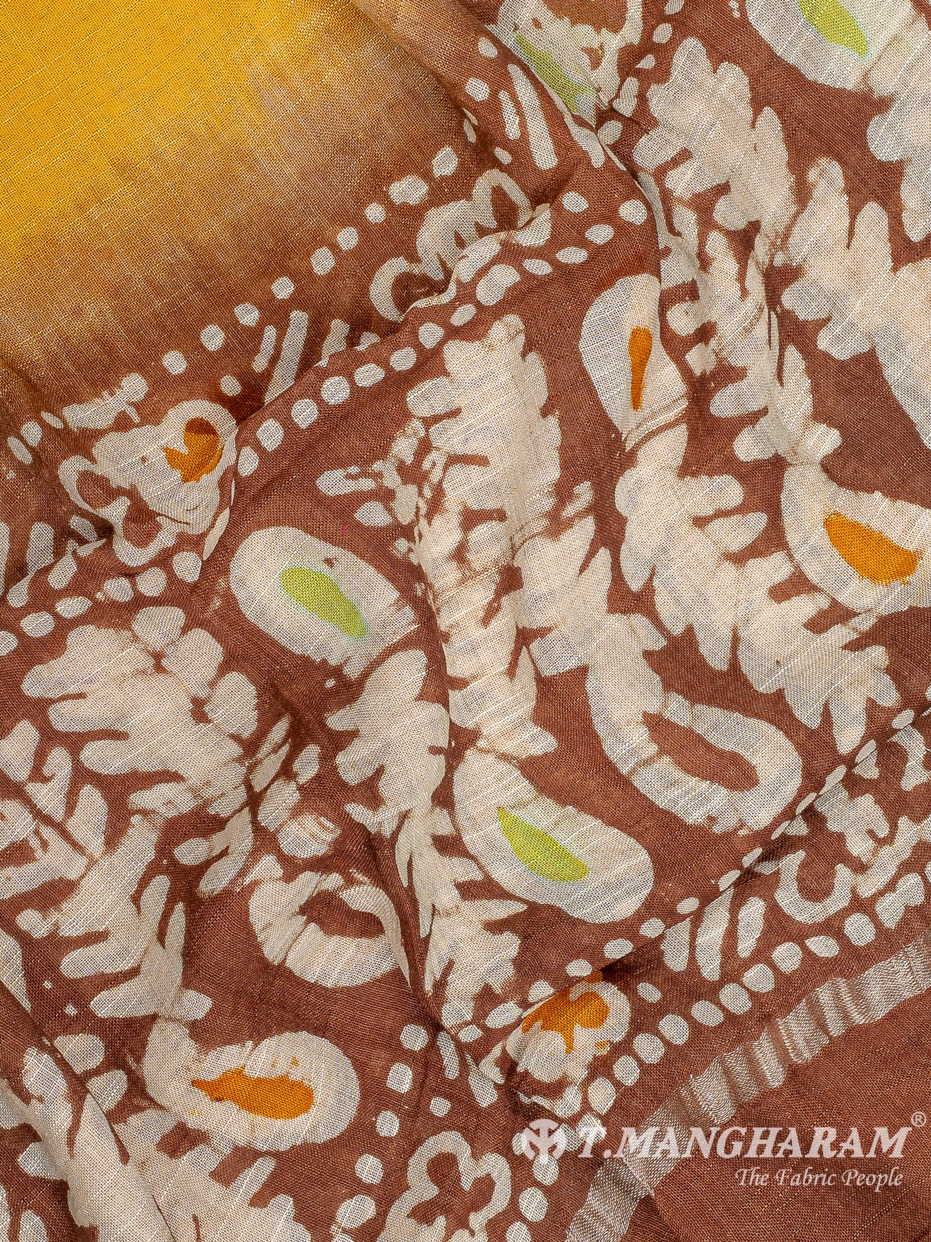 Brown Cotton Chudidhar Fabric Set - EH1913