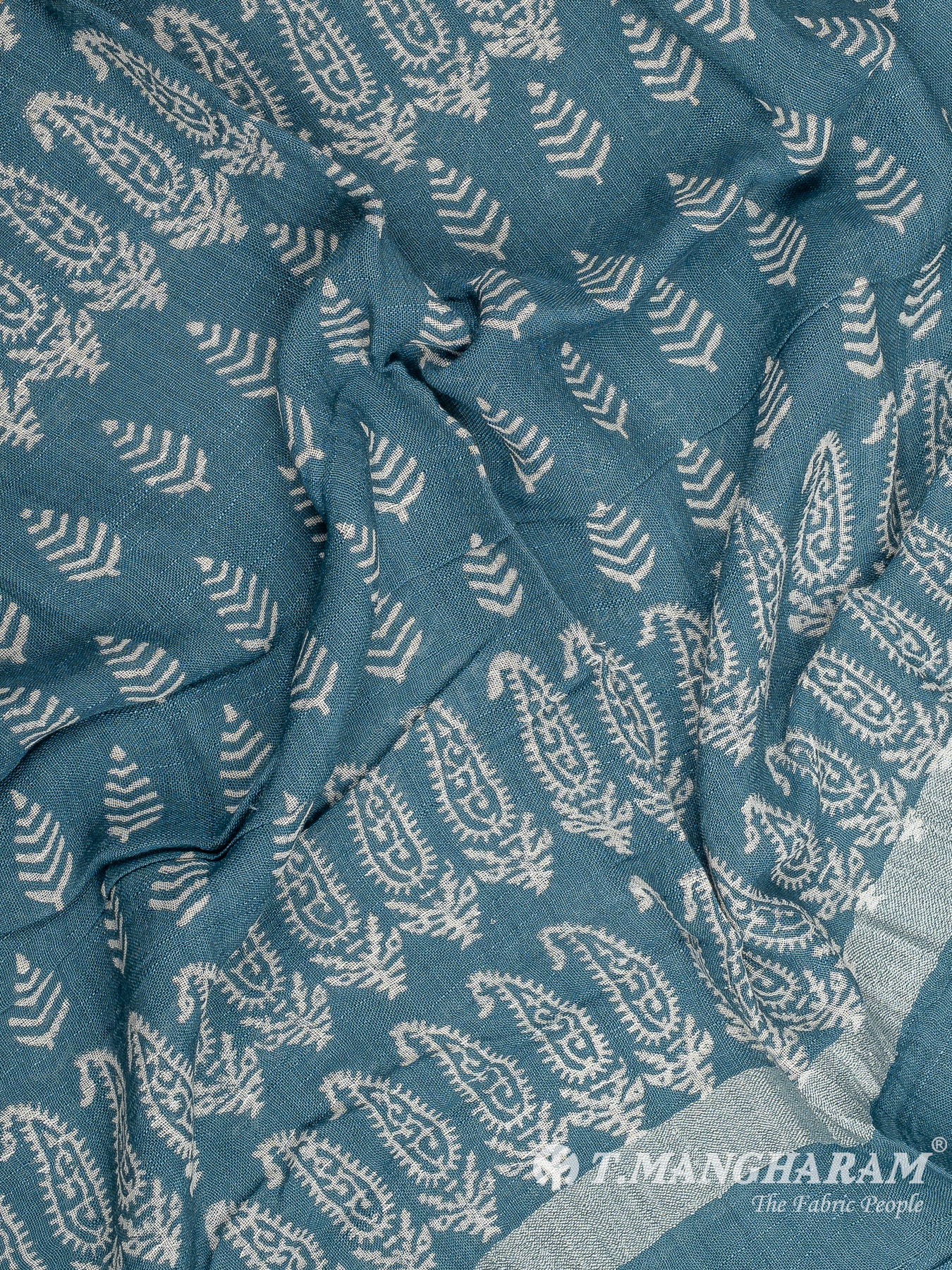 Blue Cotton Chudidhar Fabric Set - EH1918