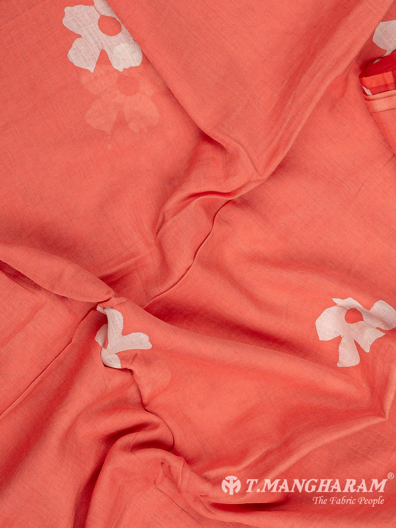 Peach Cotton Chudidhar Fabric Set - EH1872