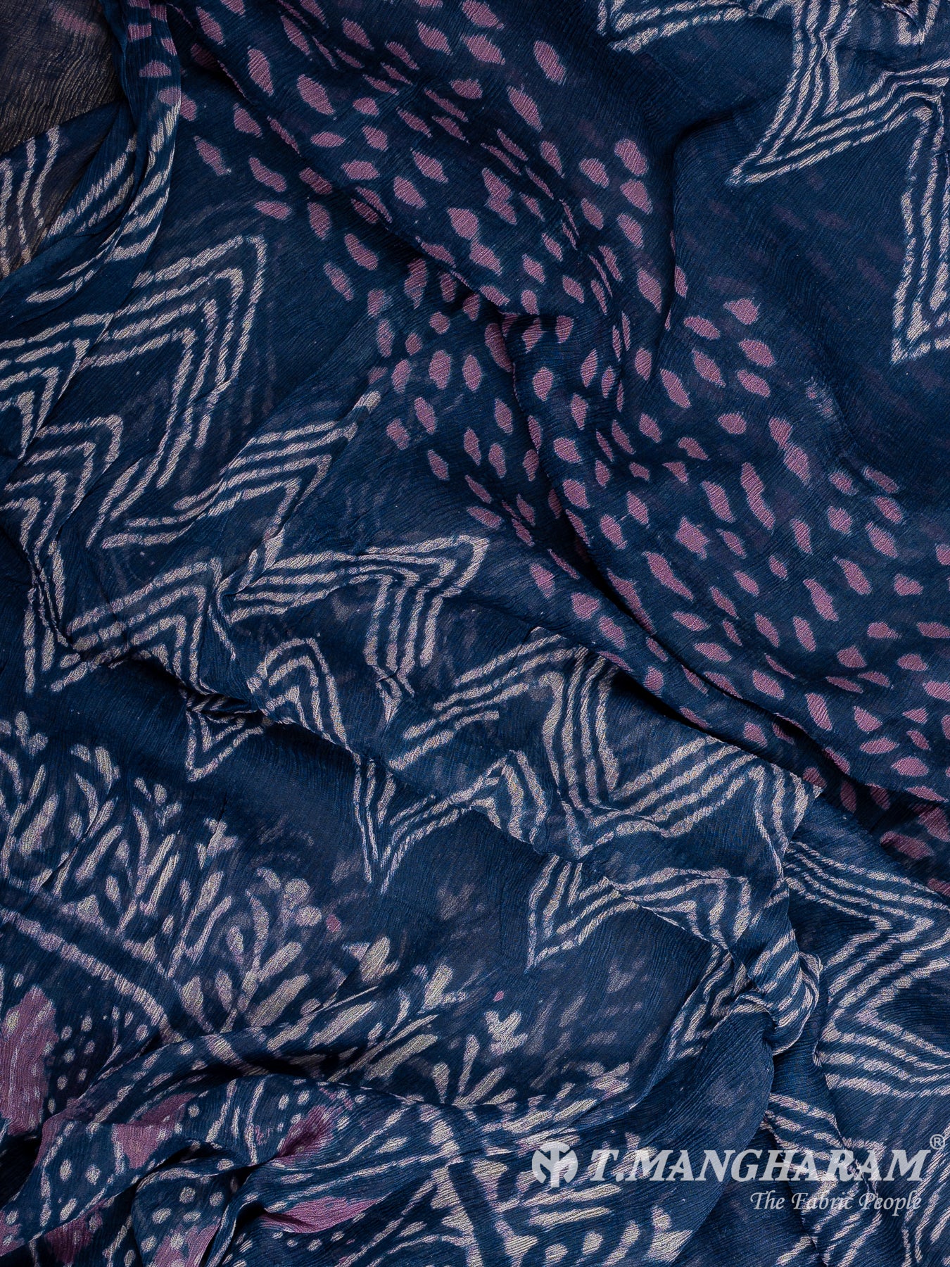 Blue Cotton Chudidhar Fabric Set - EH1910