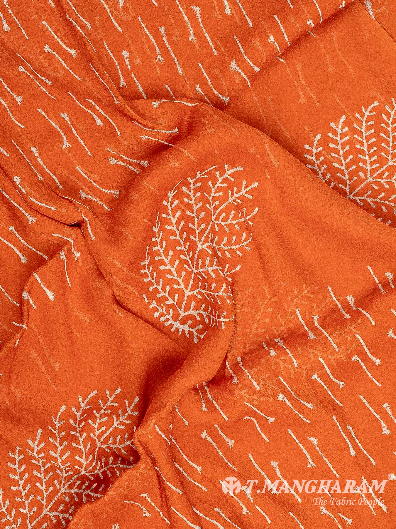 Orange Cotton Chudidhar Fabric Set - EH1901