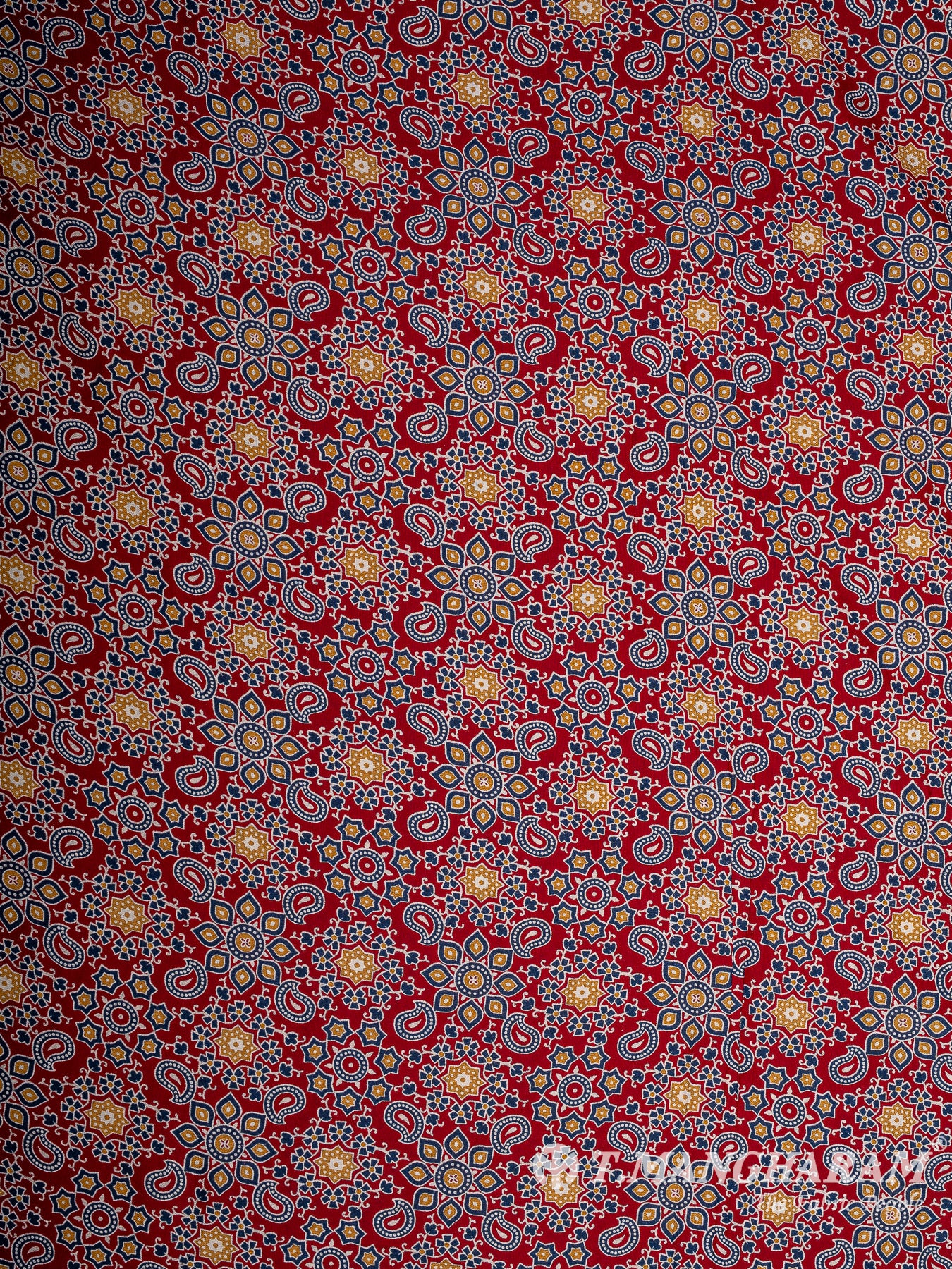 Maroon Rayon Cotton Fabric - EB9264