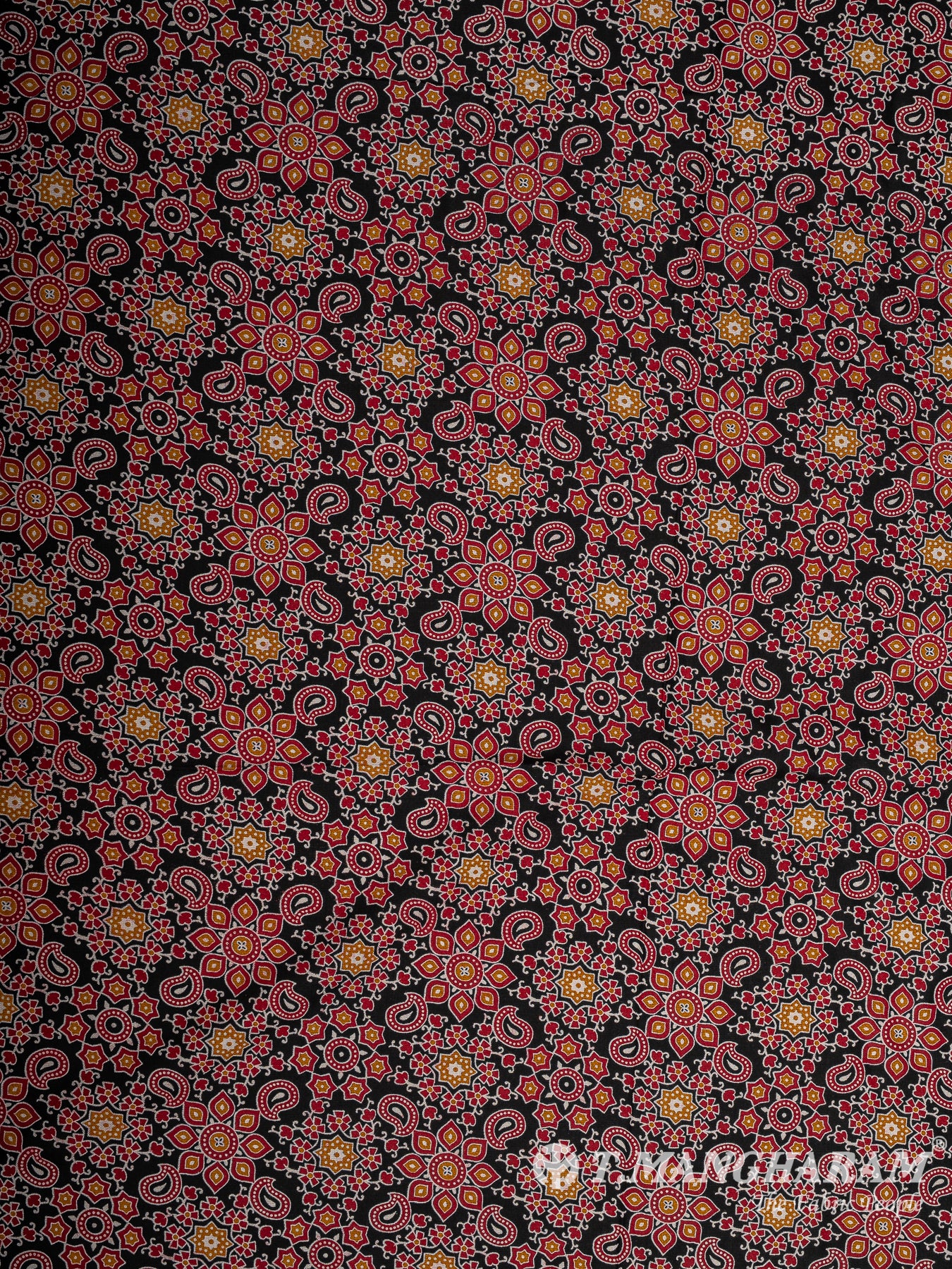 Black Rayon Cotton Fabric - EB9265