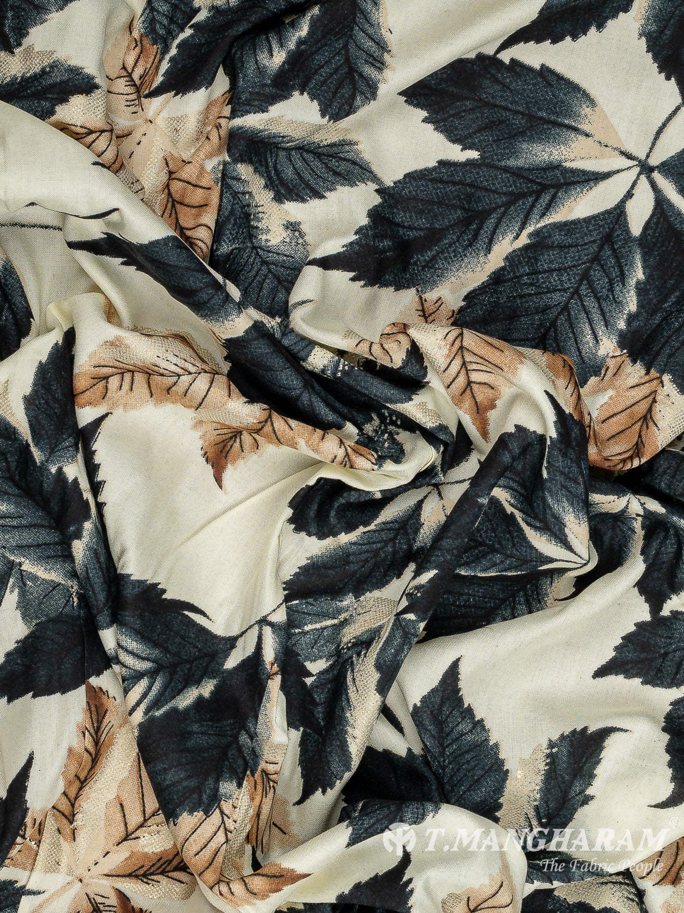 Cream Rayon Cotton Fabric - EB9272