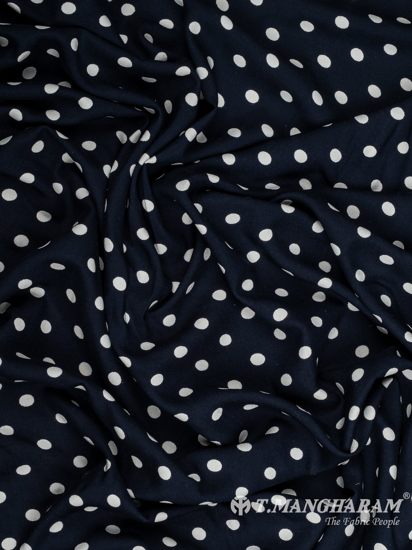 Black Cotton Rayon Fabric - EB9276