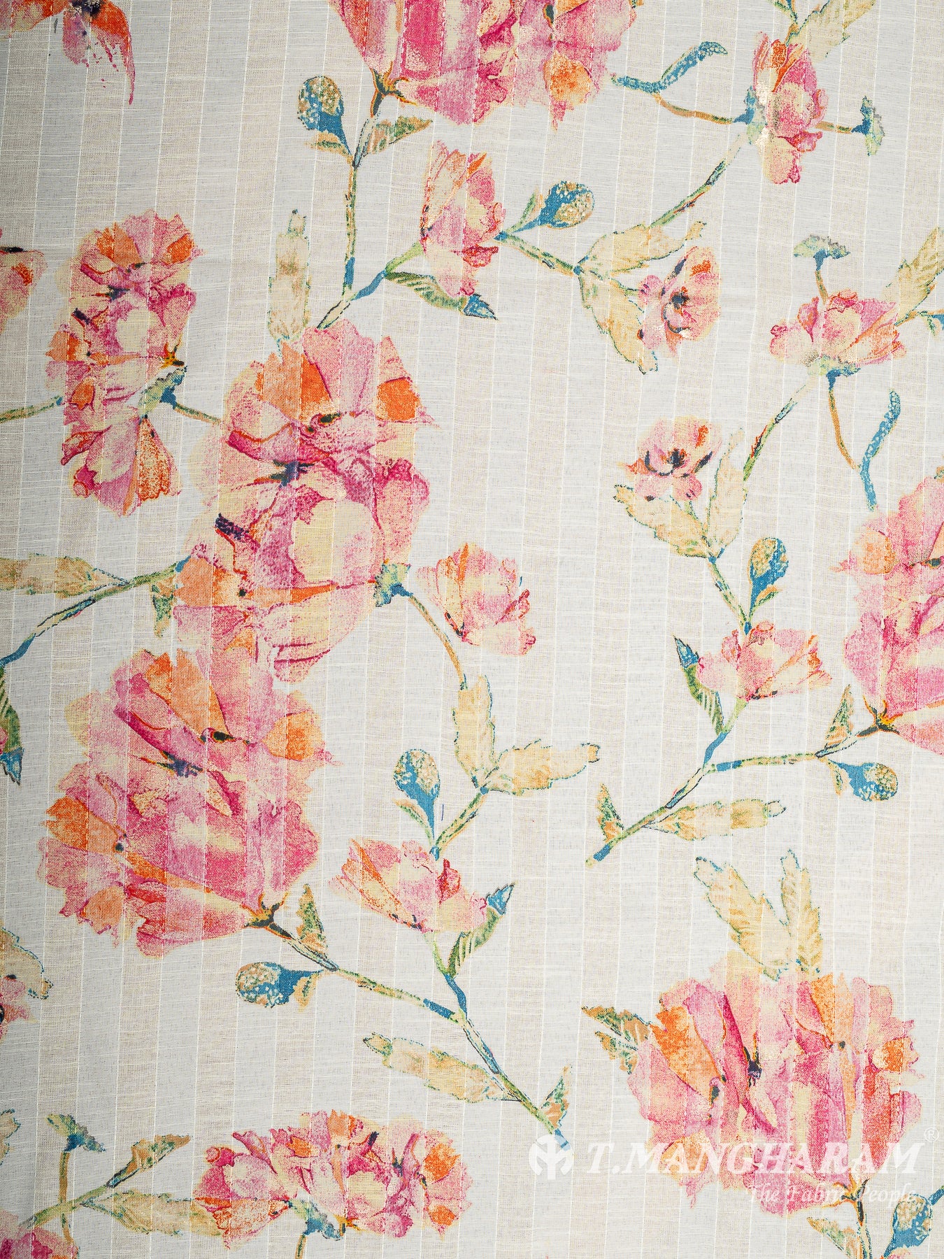 Cream Linen Cotton Fabric - EB9288