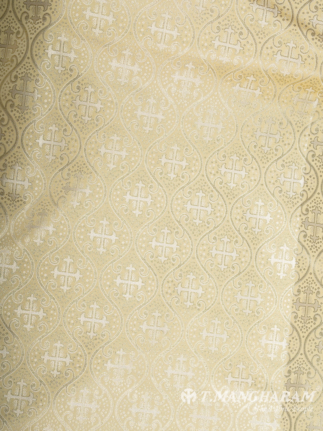 Yellow Brocade Fabric - EB9423