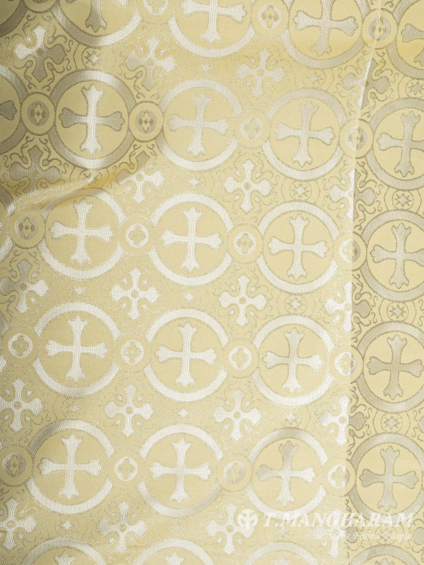 Yellow Brocade Fabric - EB9417