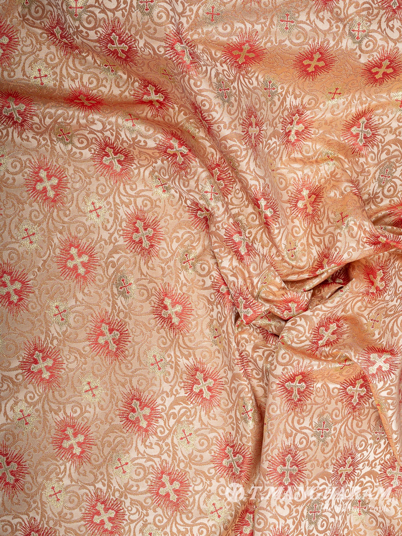 Beige Brocade Fabric - EB9415