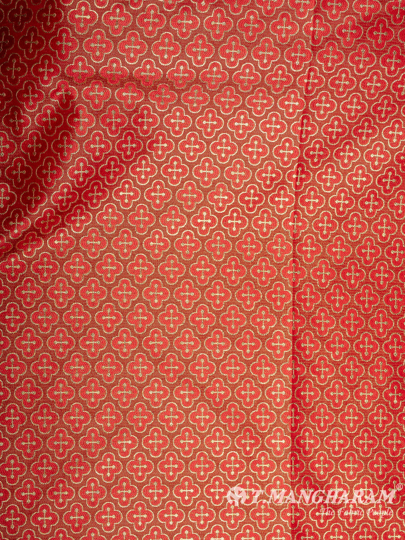 Maroon Brocade Fabric - EB9423