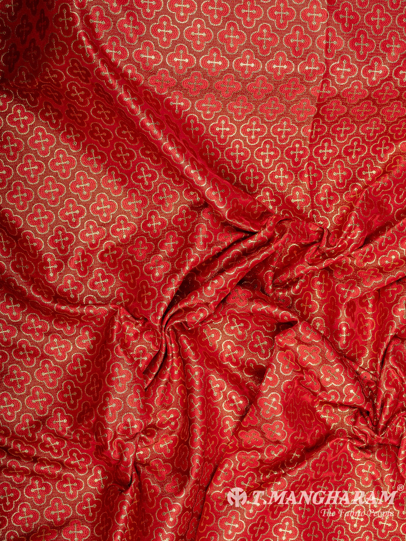 Maroon Brocade Fabric - EB9423
