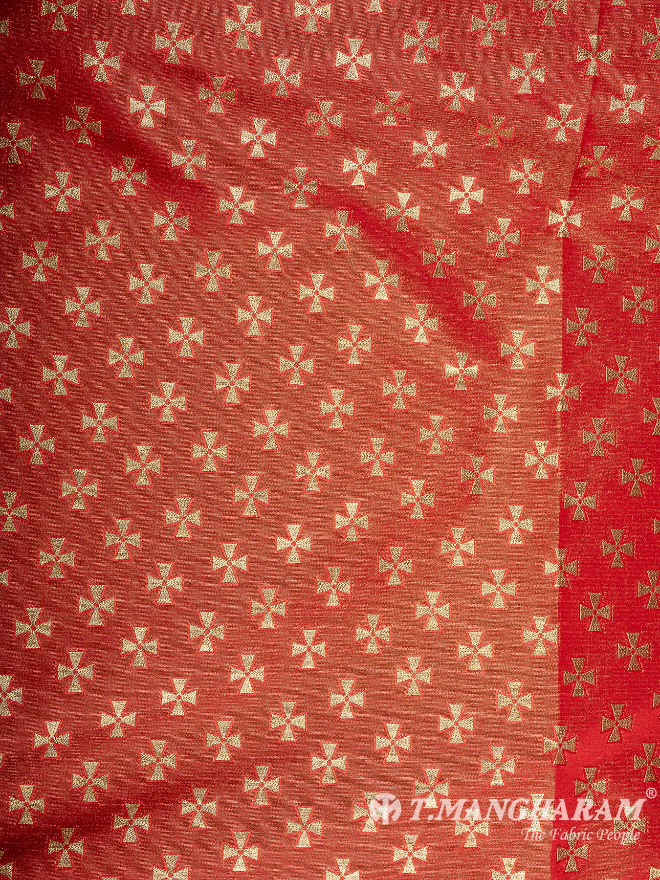 Maroon Brocade Fabric - EB9422