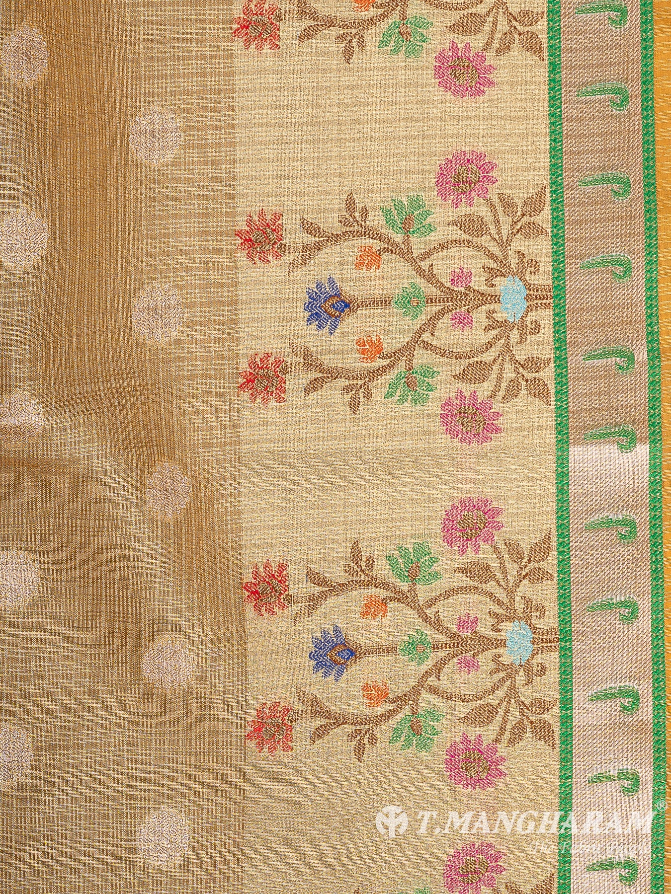Yellow Banaras Fabric - EC12025