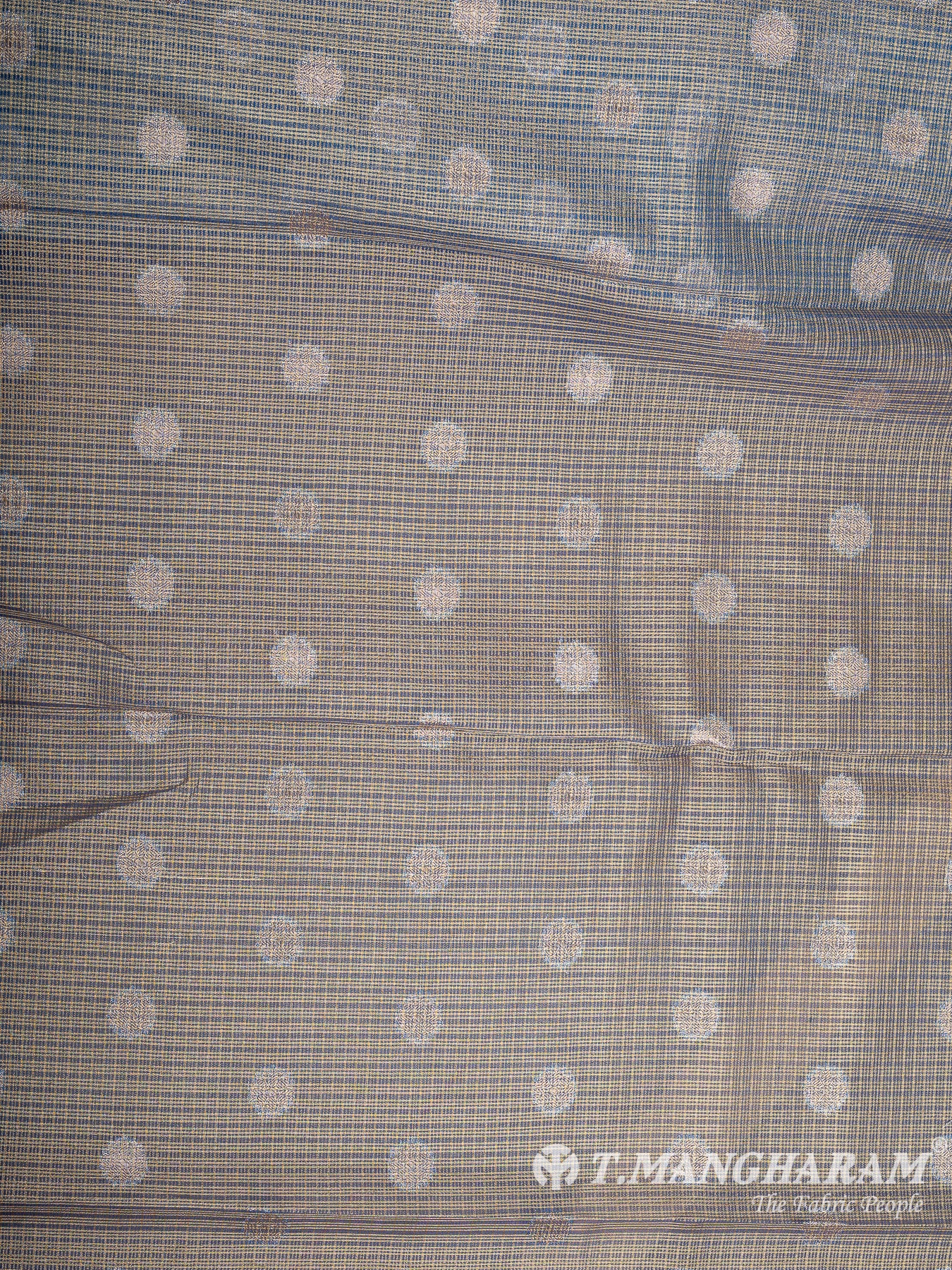 Blue Banaras Fabric - EC12022