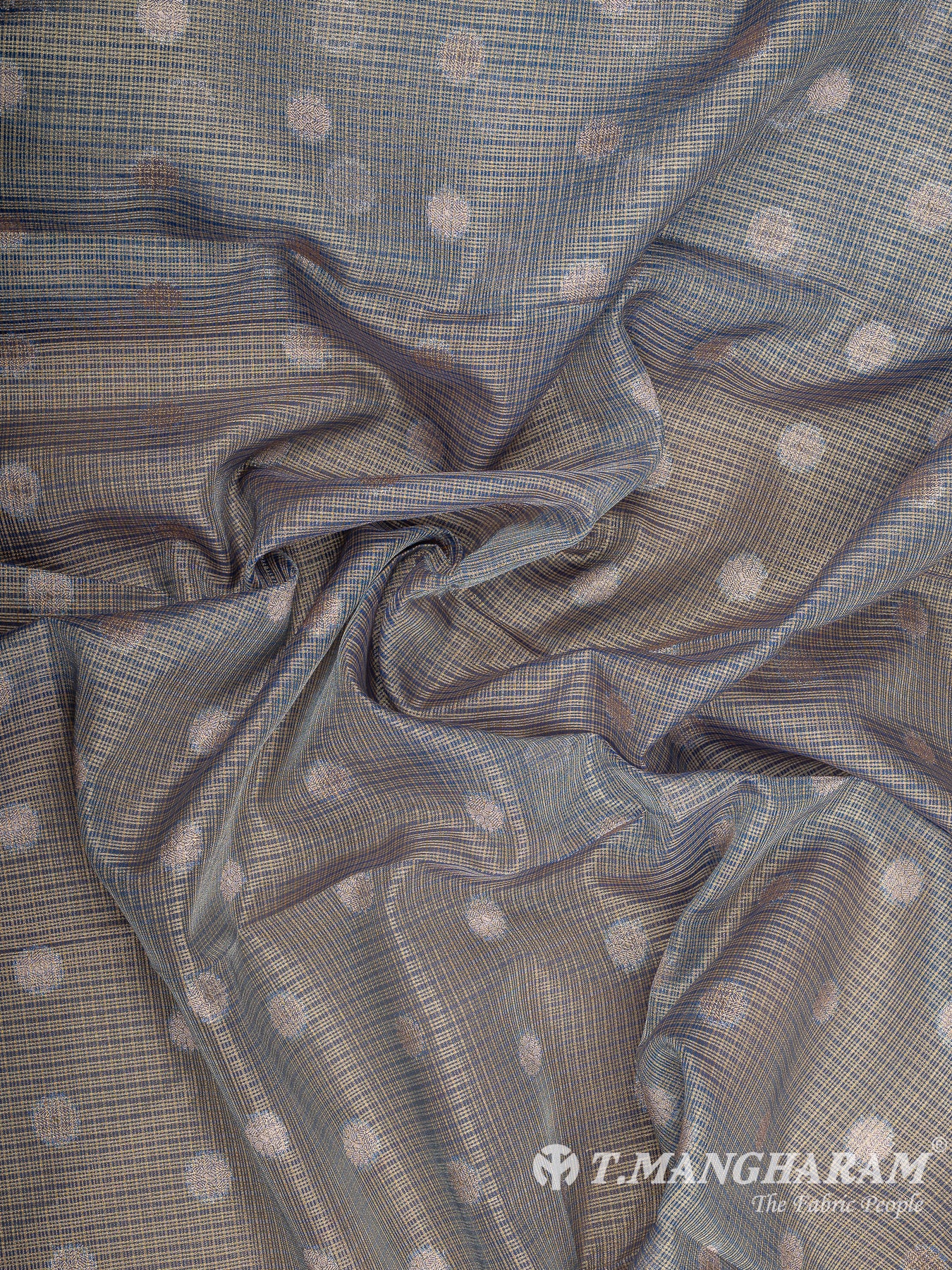 Blue Banaras Fabric - EC12022