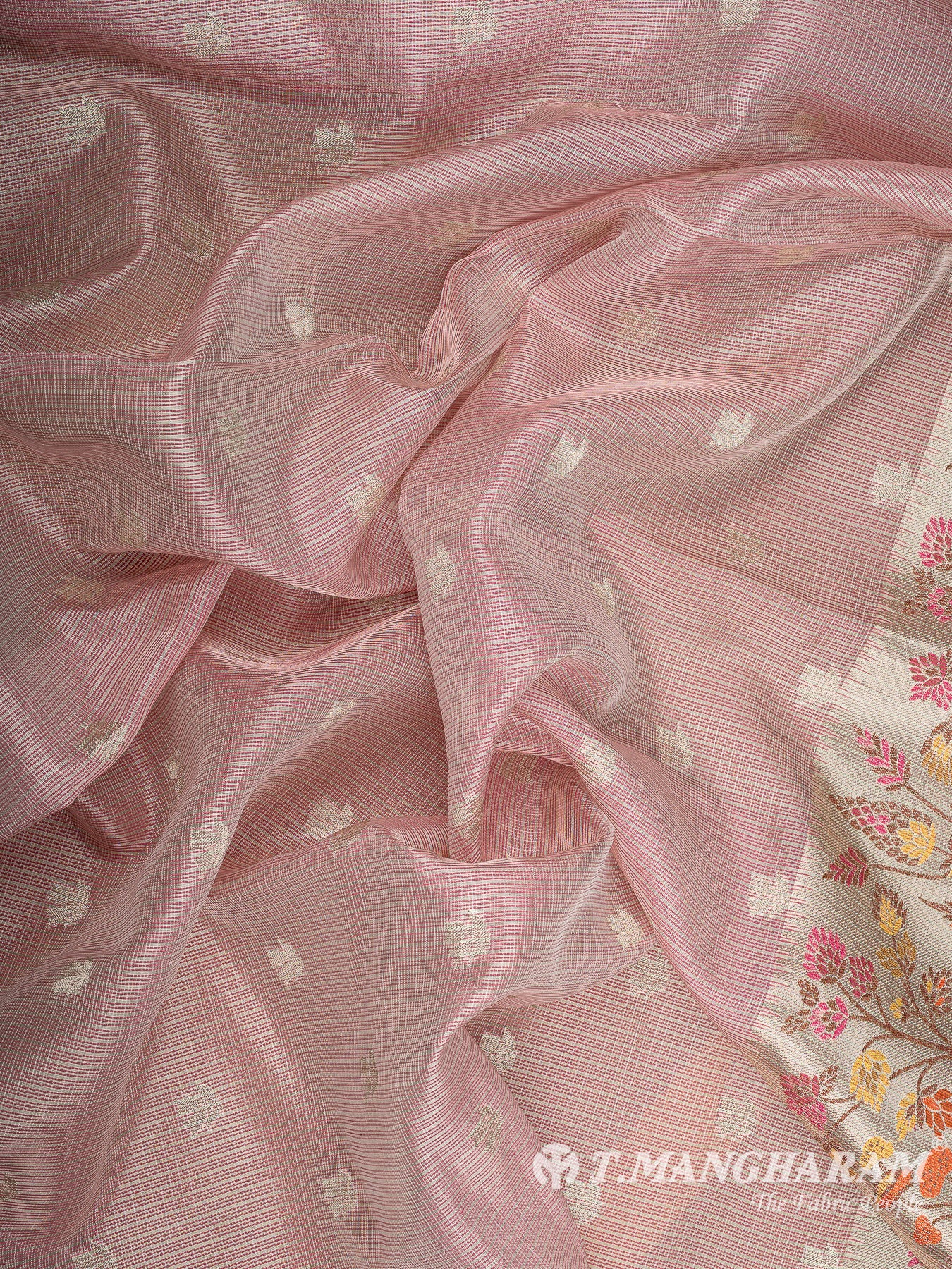 Pink Banaras Fabric - EC12027