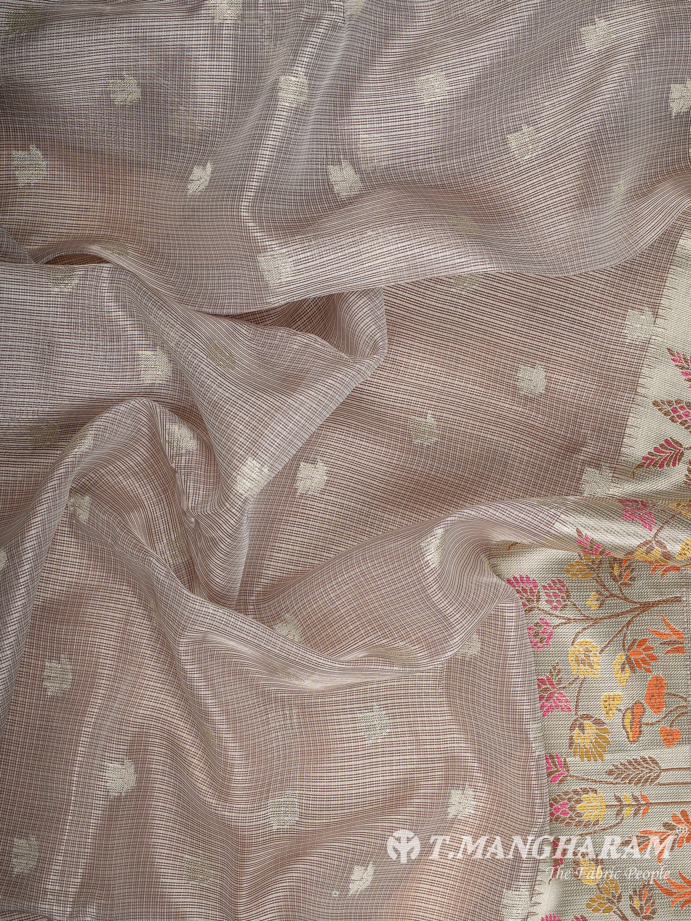 Violet Banaras Fabric - EC12020