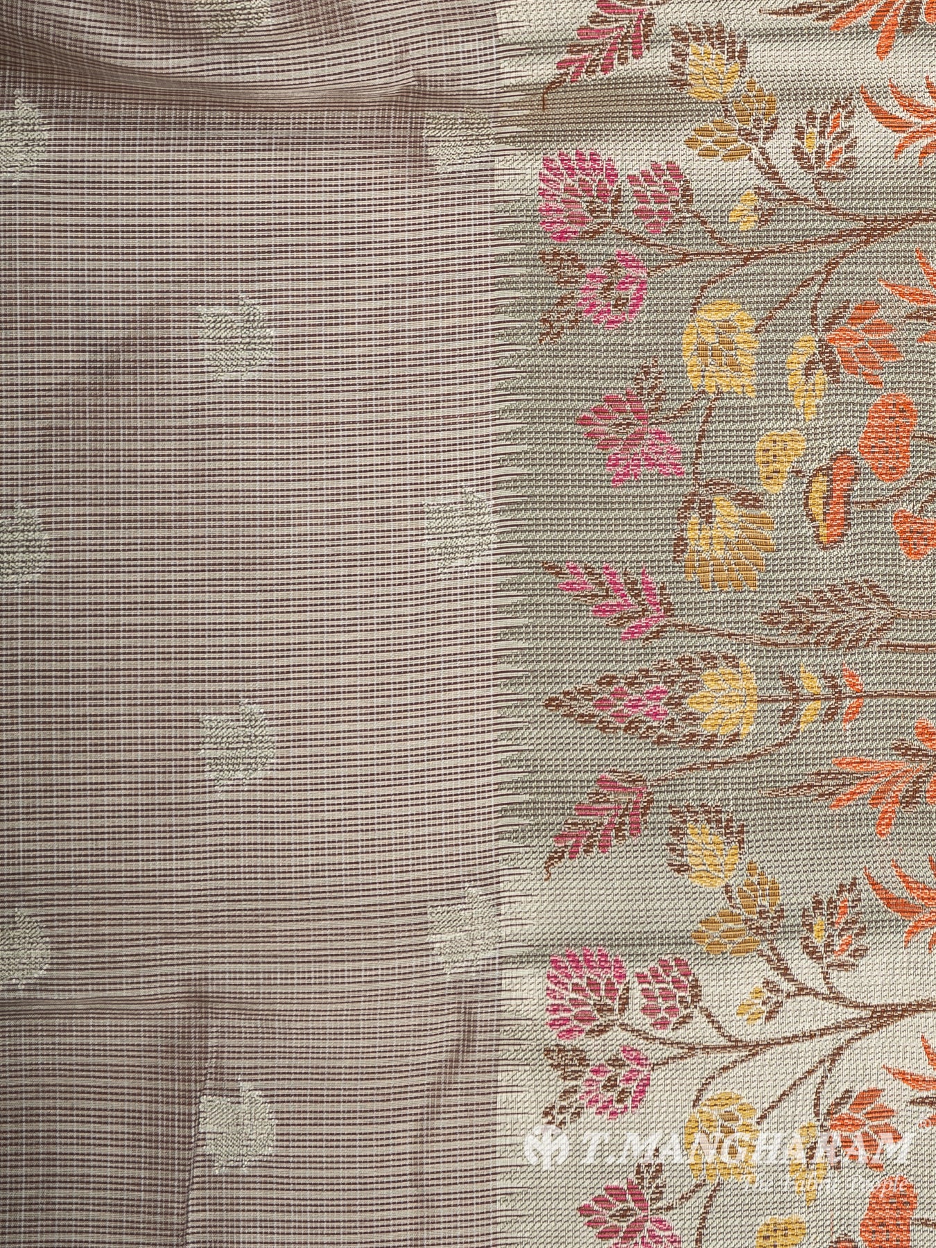 Violet Banaras Fabric - EC12020