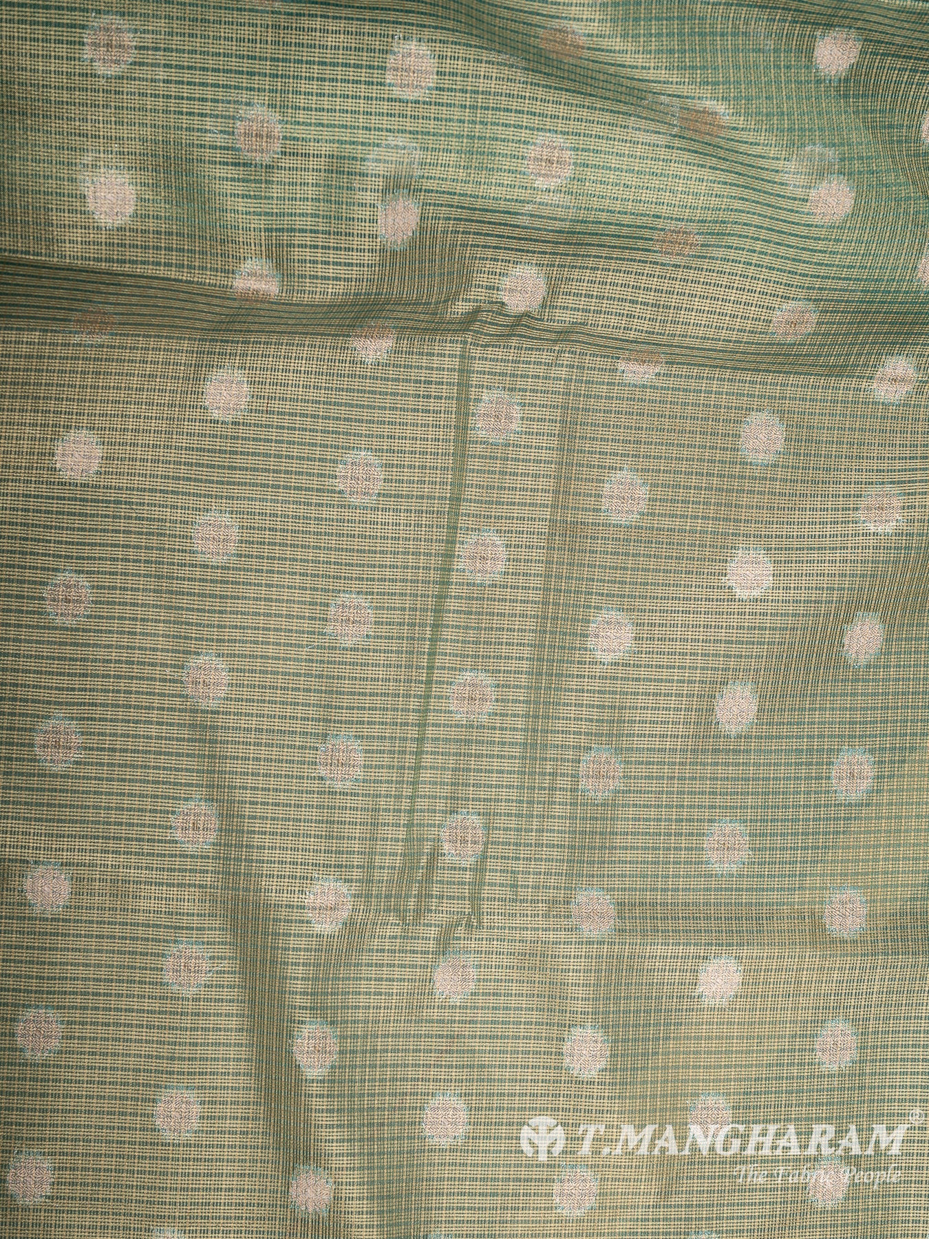 Green Banaras Fabric - EC12023
