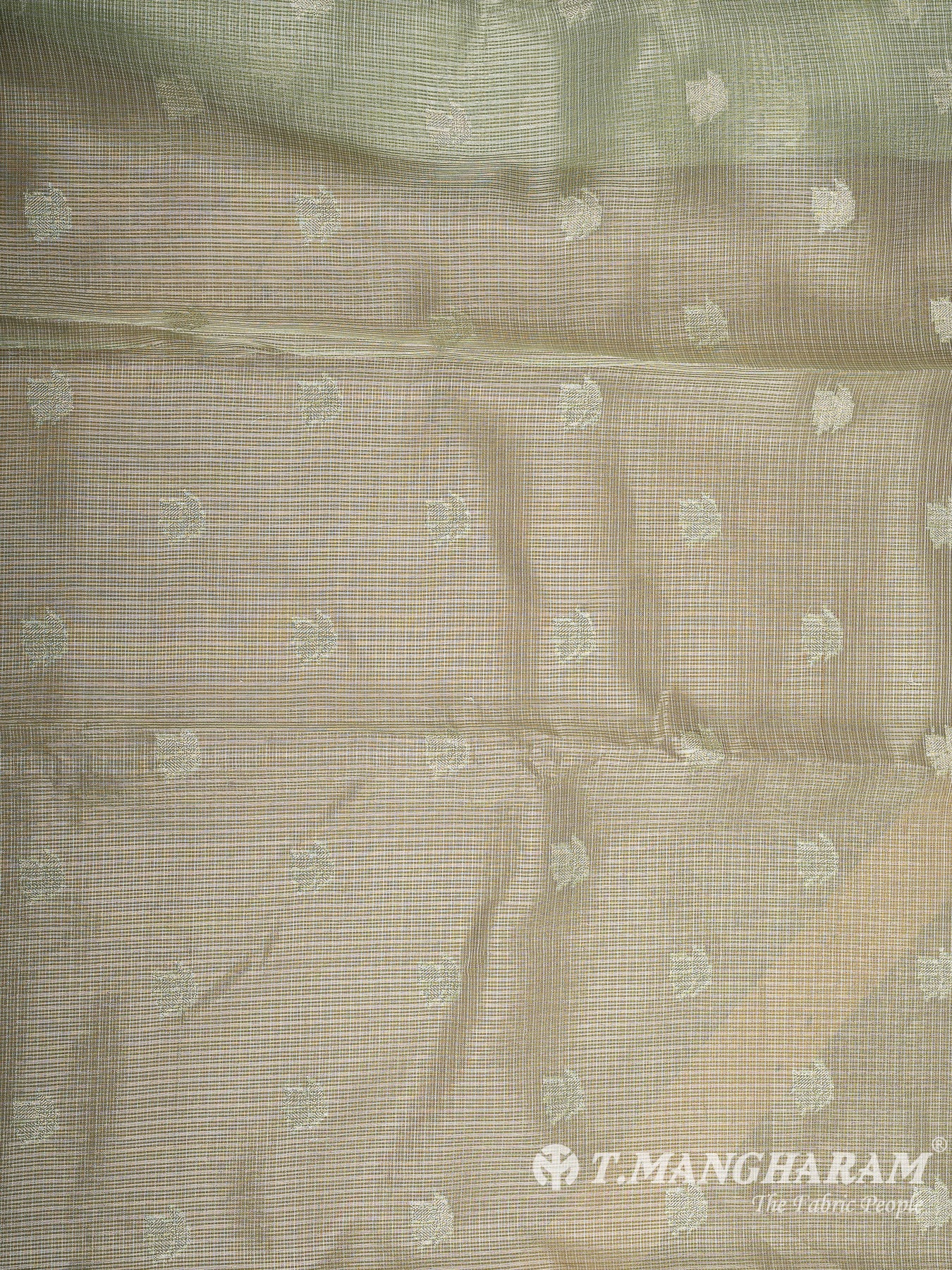 Green Banaras Fabric - EC12021
