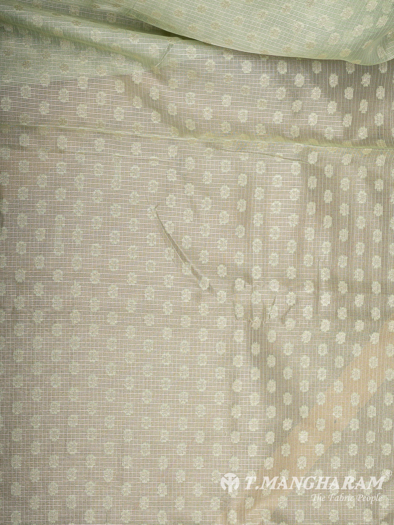 Green Banaras Fabric - EC12033