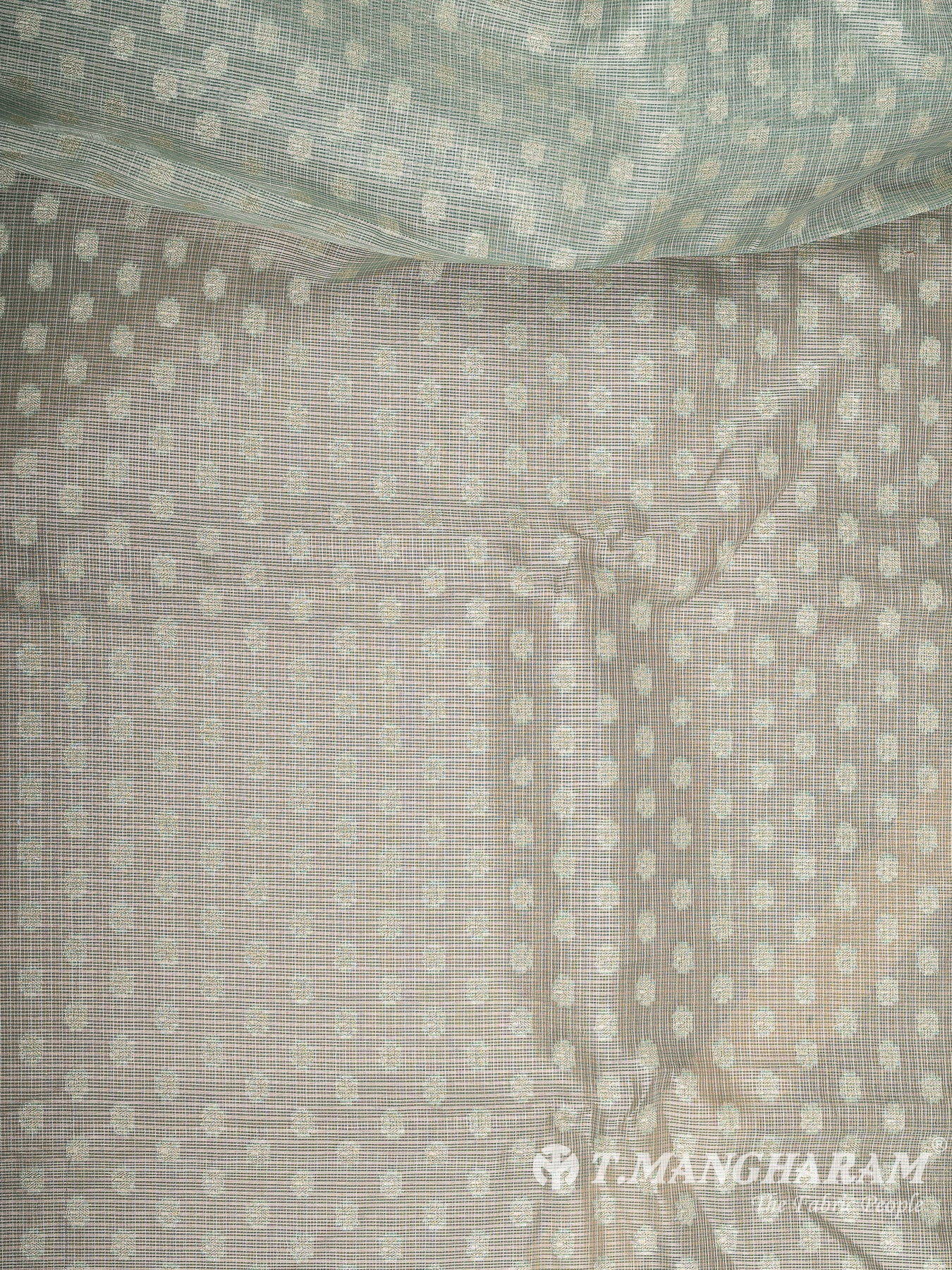 Green Banaras Fabric - EC12034