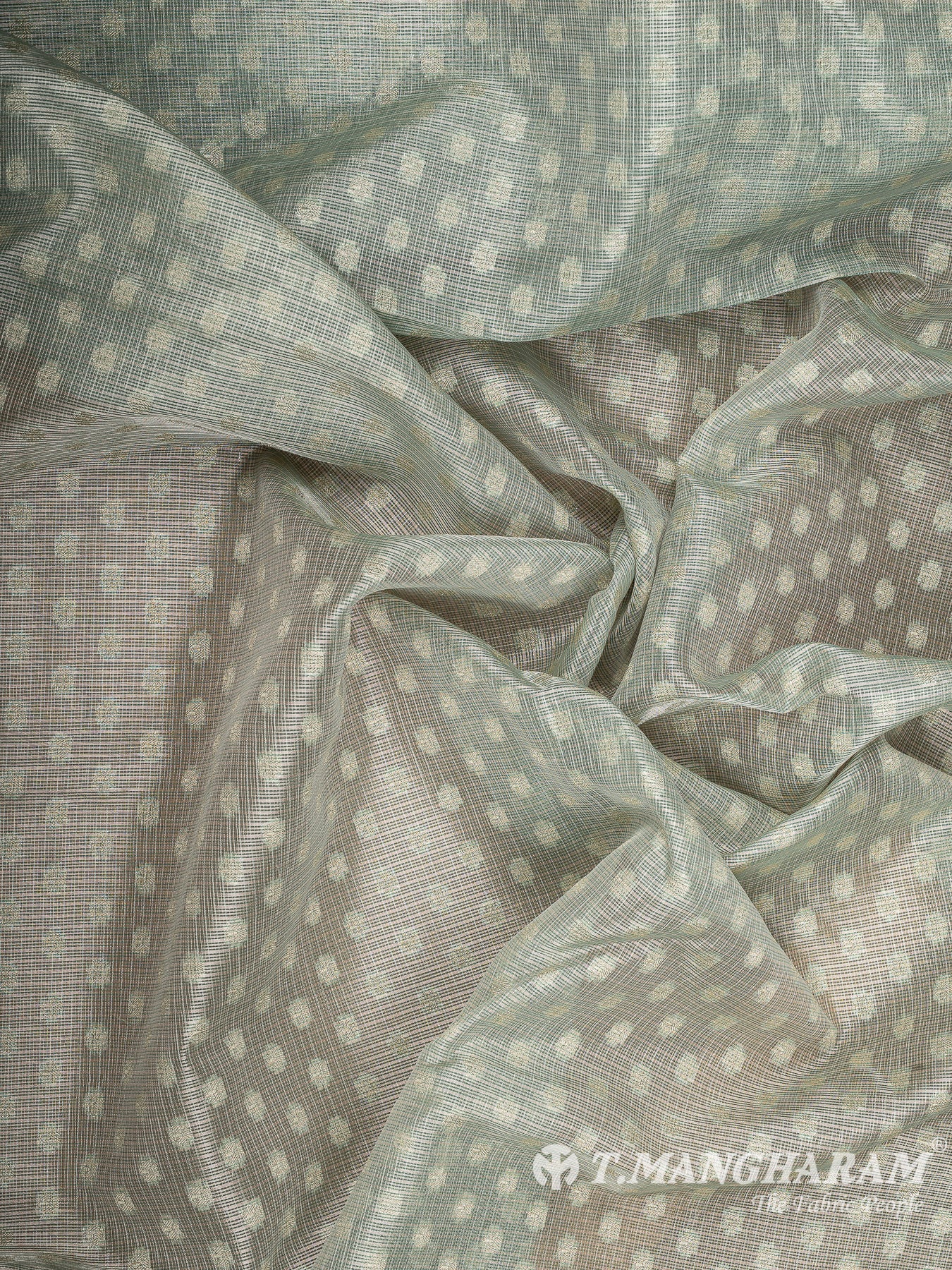 Green Banaras Fabric - EC12034