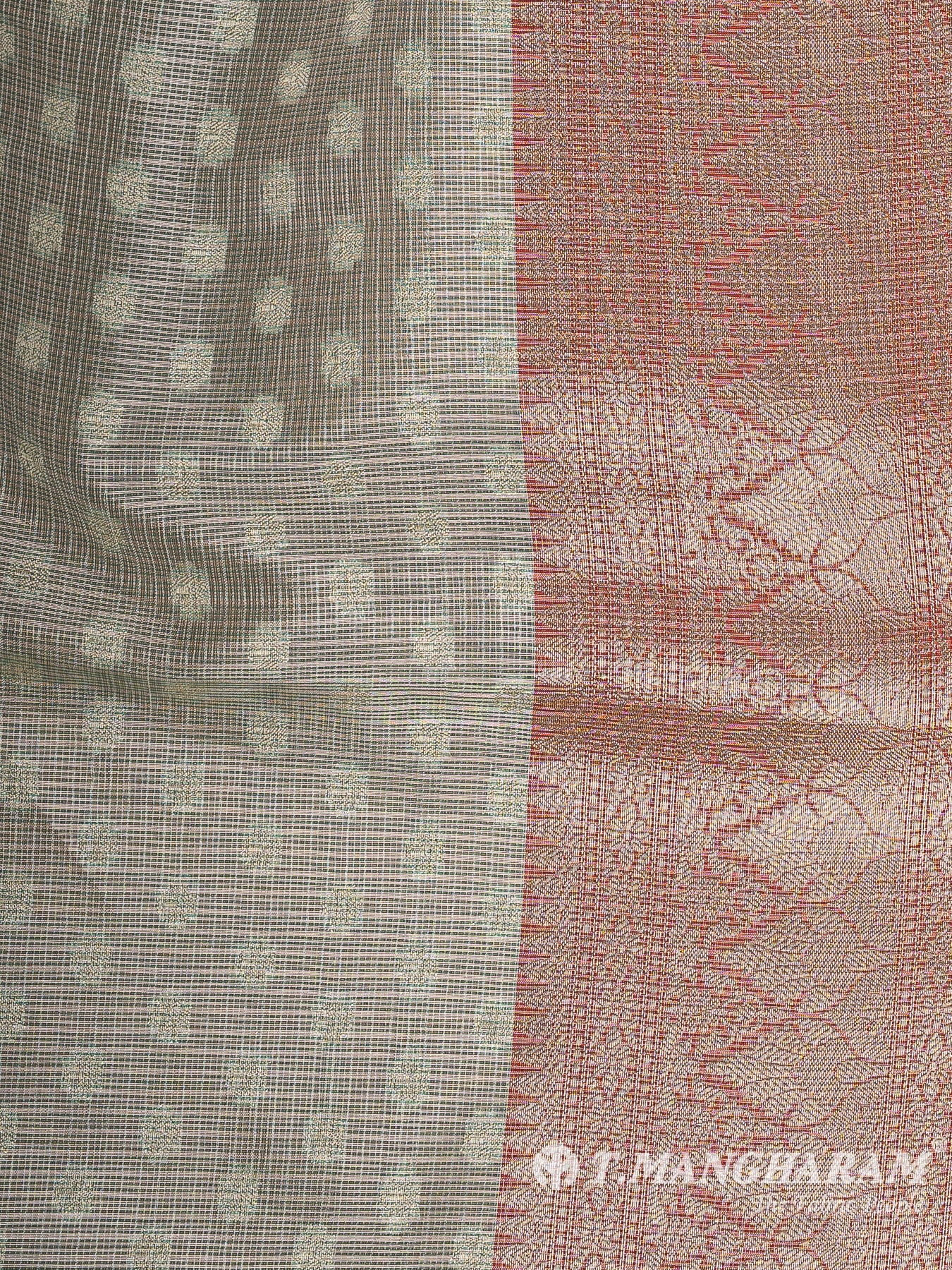 Green Banaras Fabric - EC12034