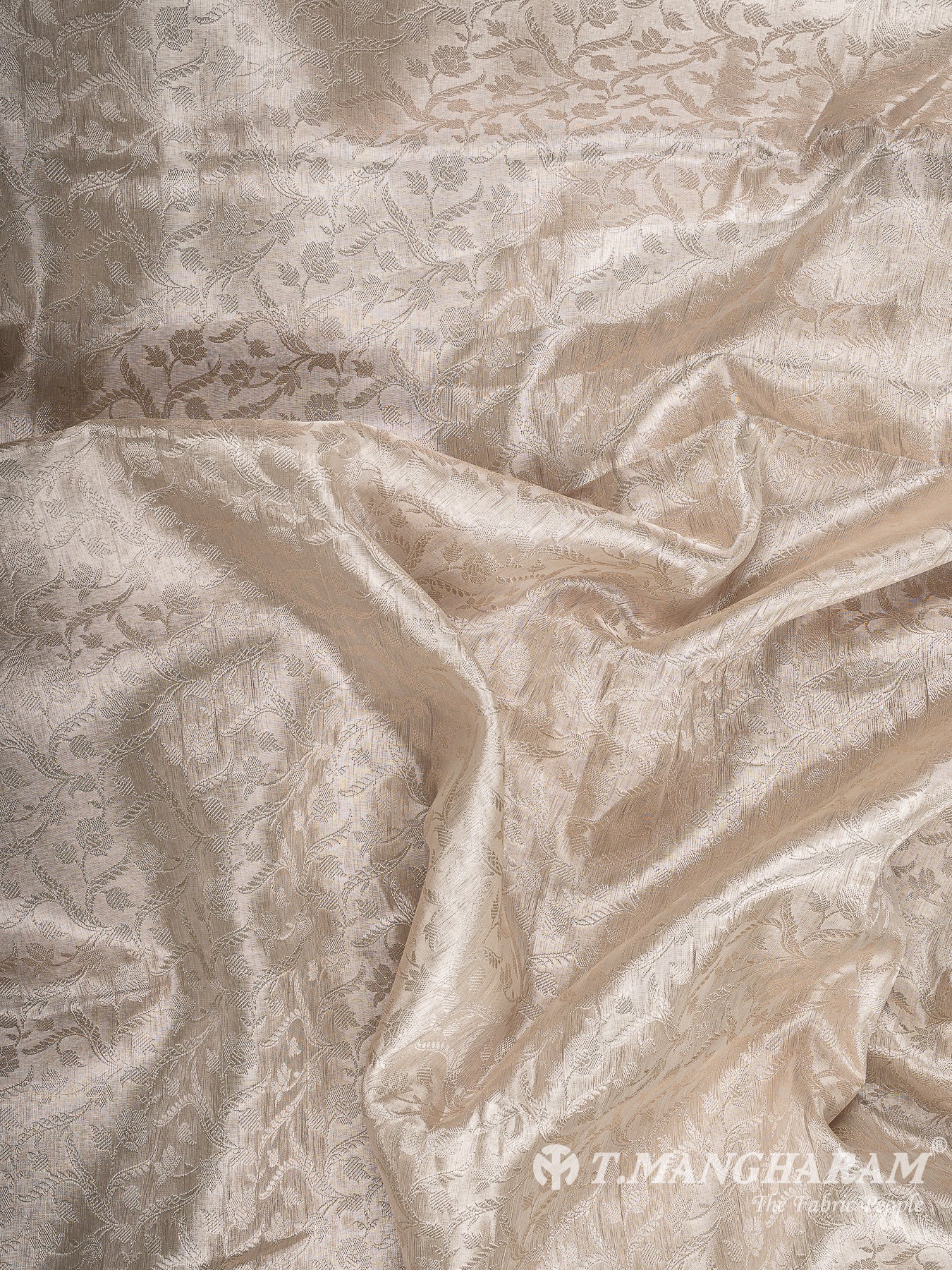 Cream Banaras Fabric - EC12070