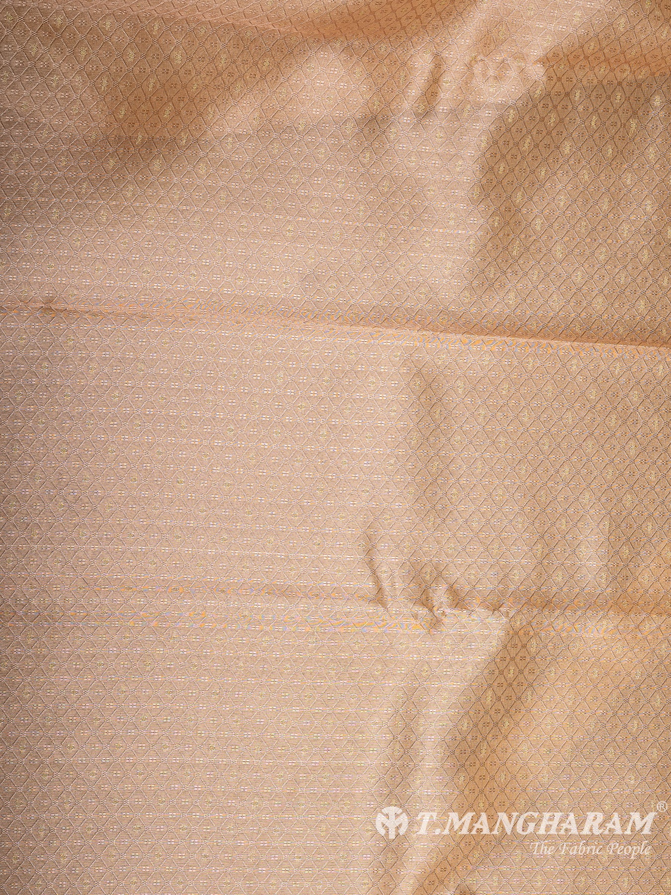 Beige Banaras Fabric - EC12060