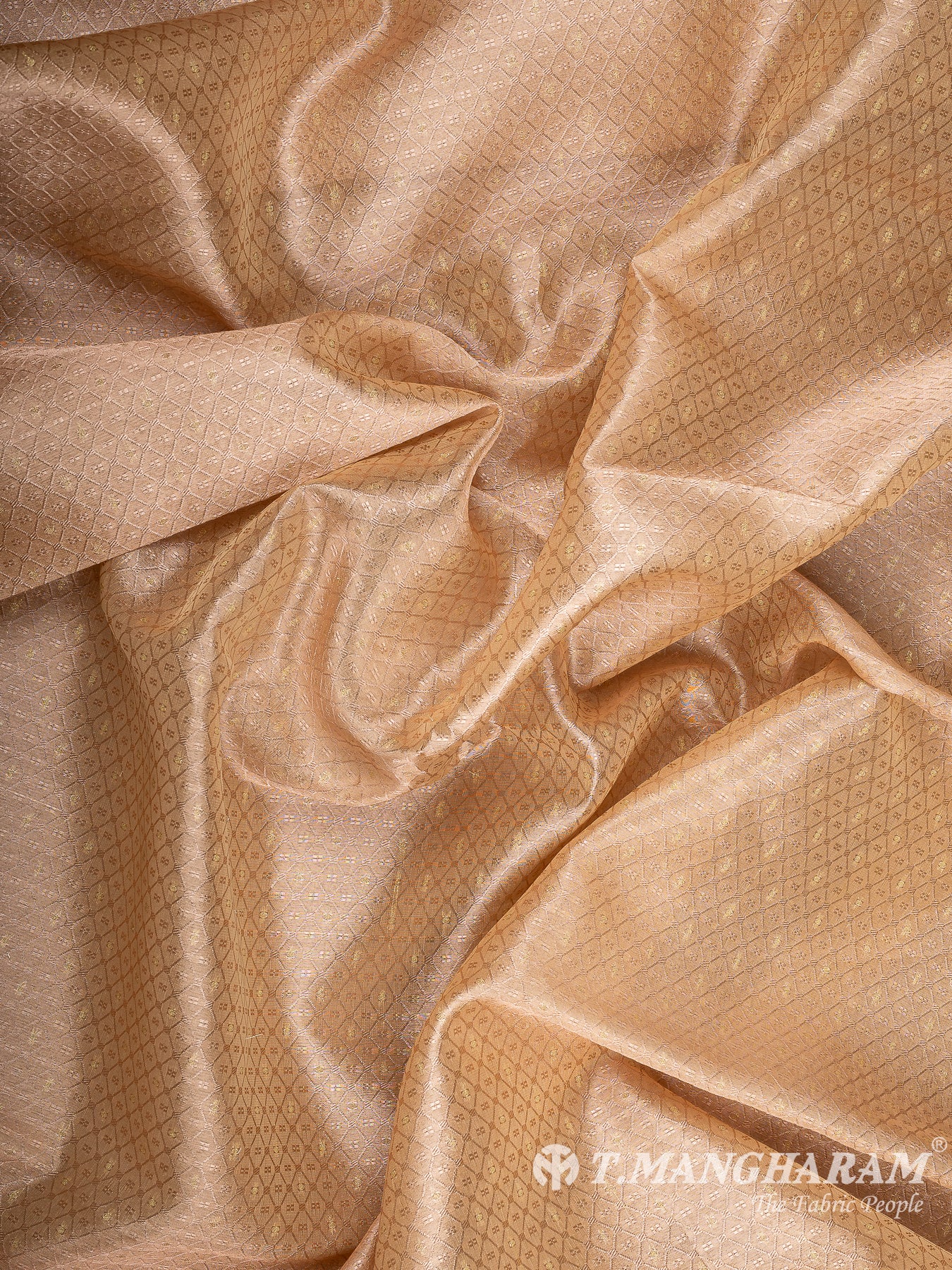 Beige Banaras Fabric - EC12060
