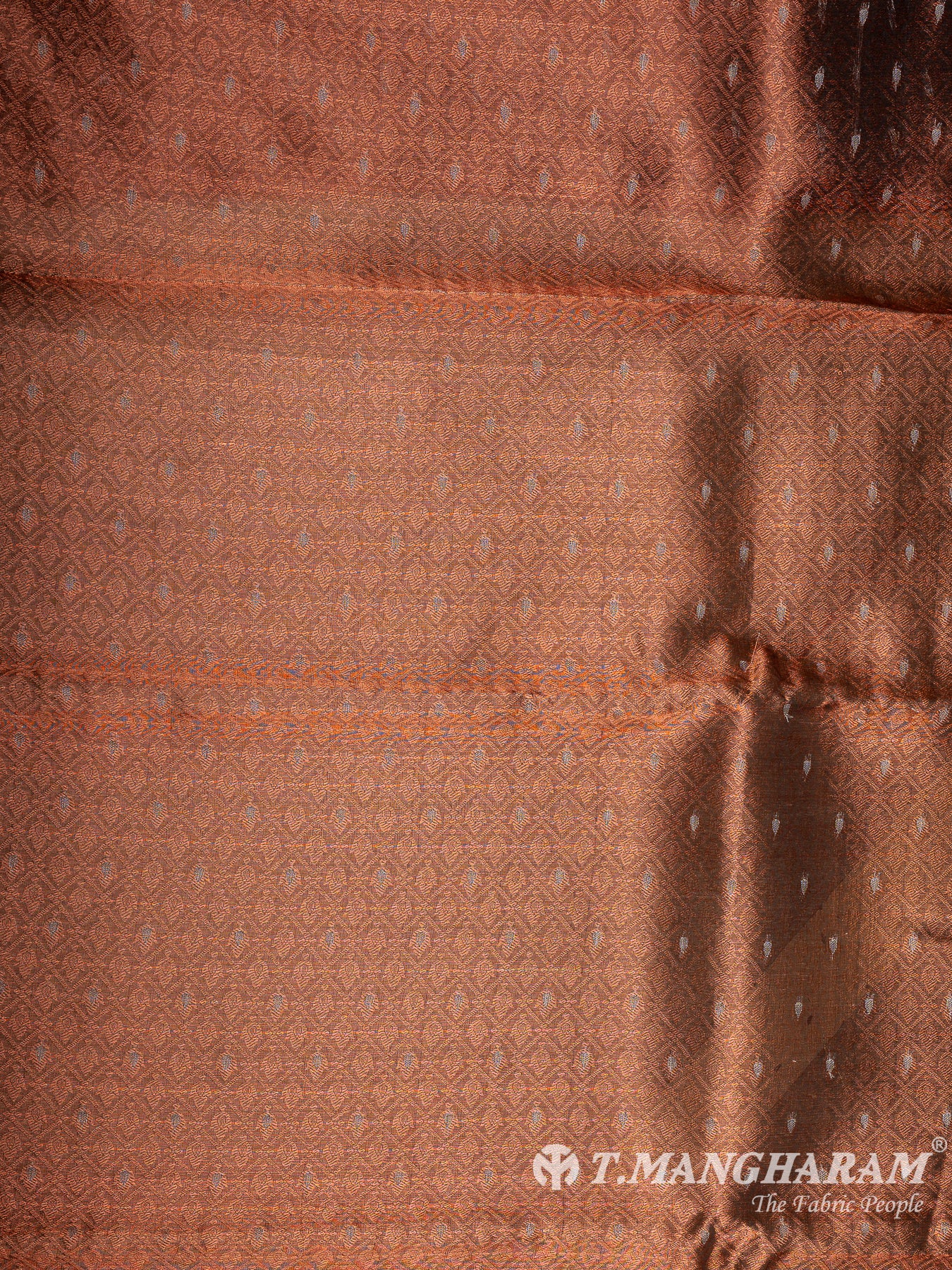Brown Banaras Fabric - EC12053