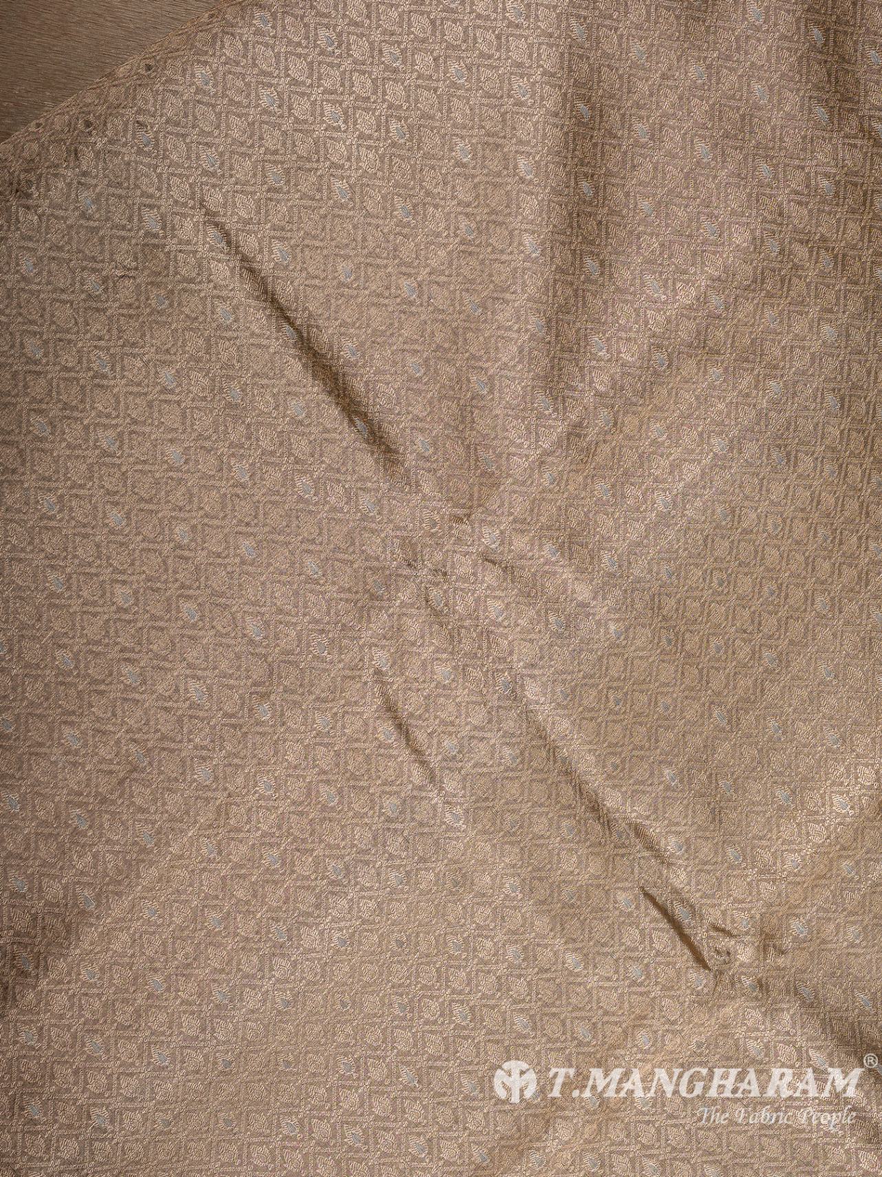 2.5 Meters Brown Banaras Fabric - EI8384