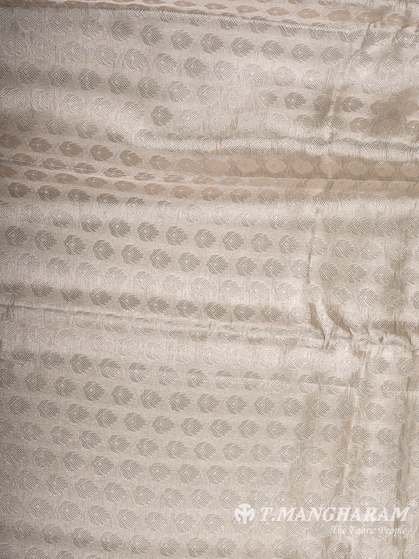 Cream Banaras Fabric - EC12072