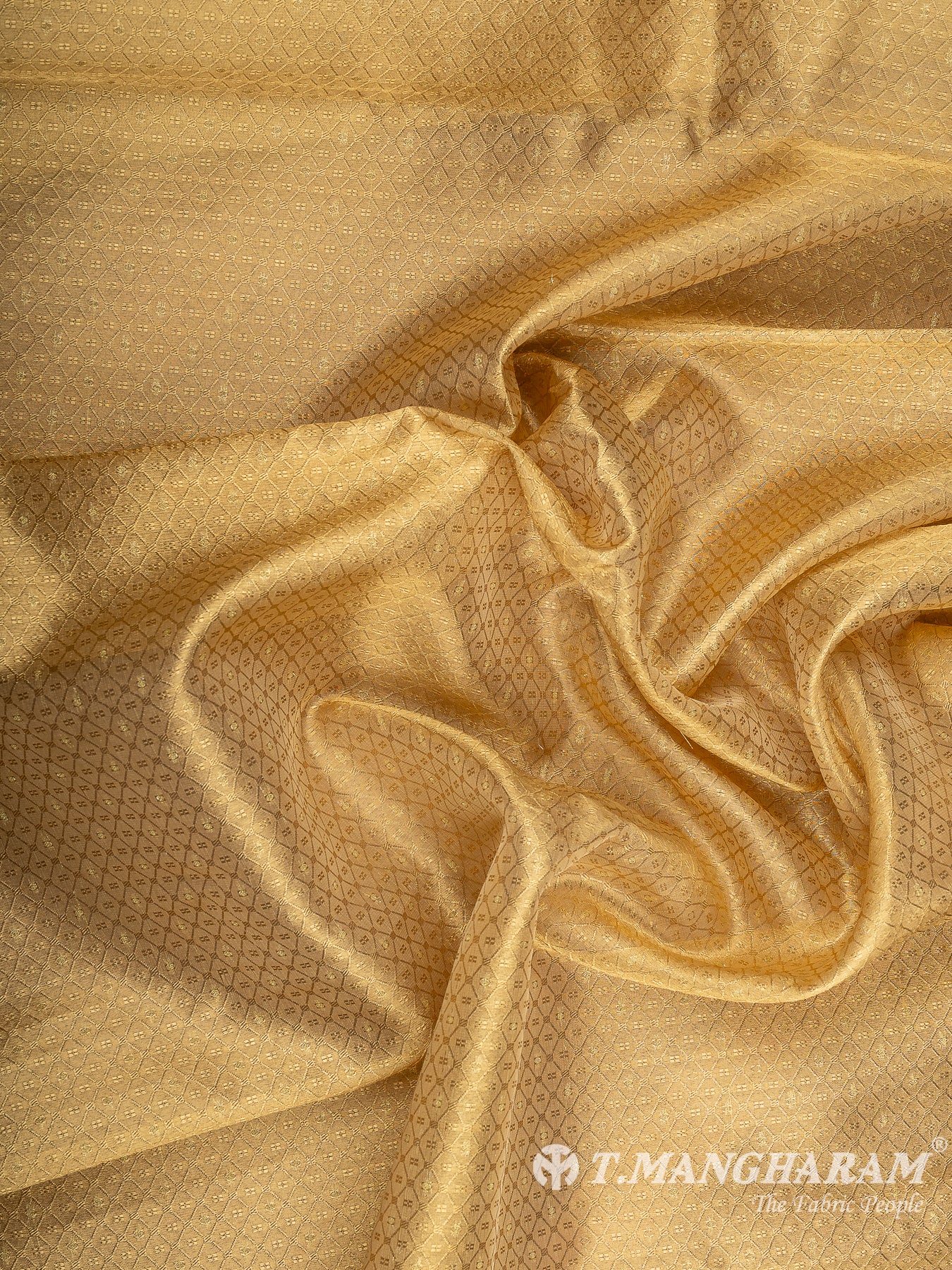 Yellow Banaras Fabric - EC12064