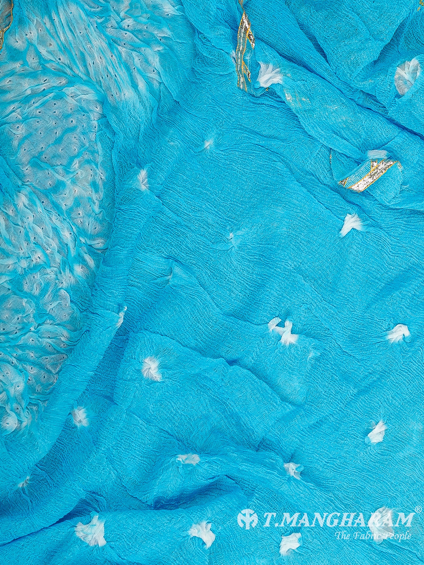 Blue Cotton Chudidhar Fabric Set - EH1967