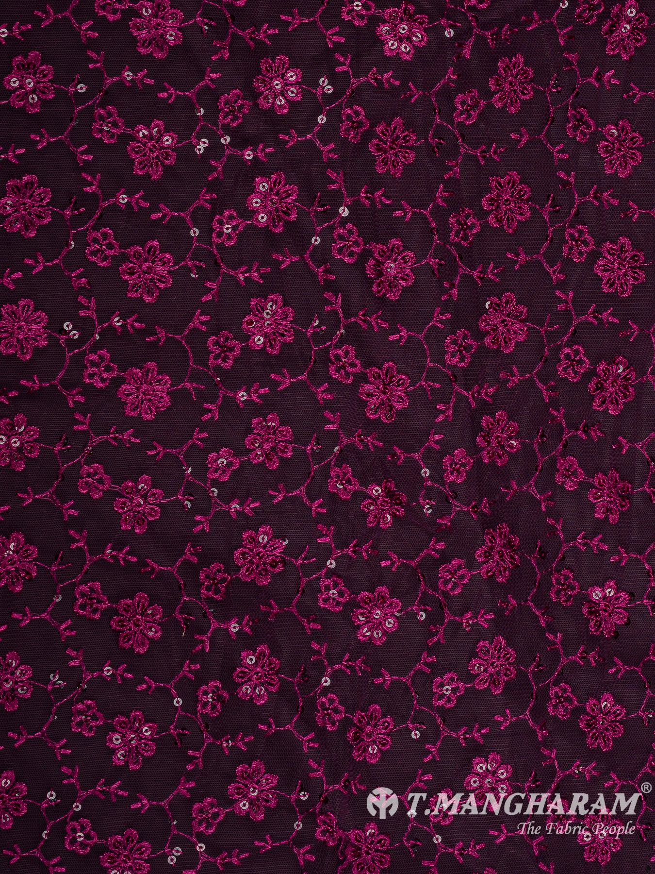 Purple Fancy Net Fabric - EB9386