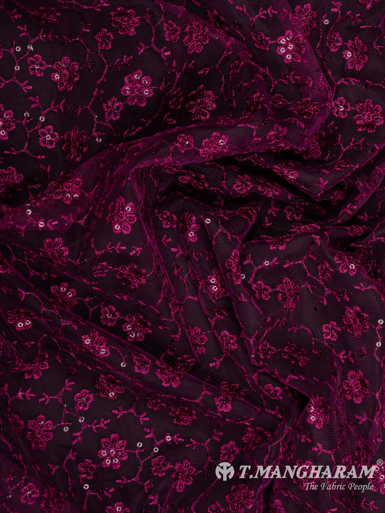 Purple Fancy Net Fabric - EB9386