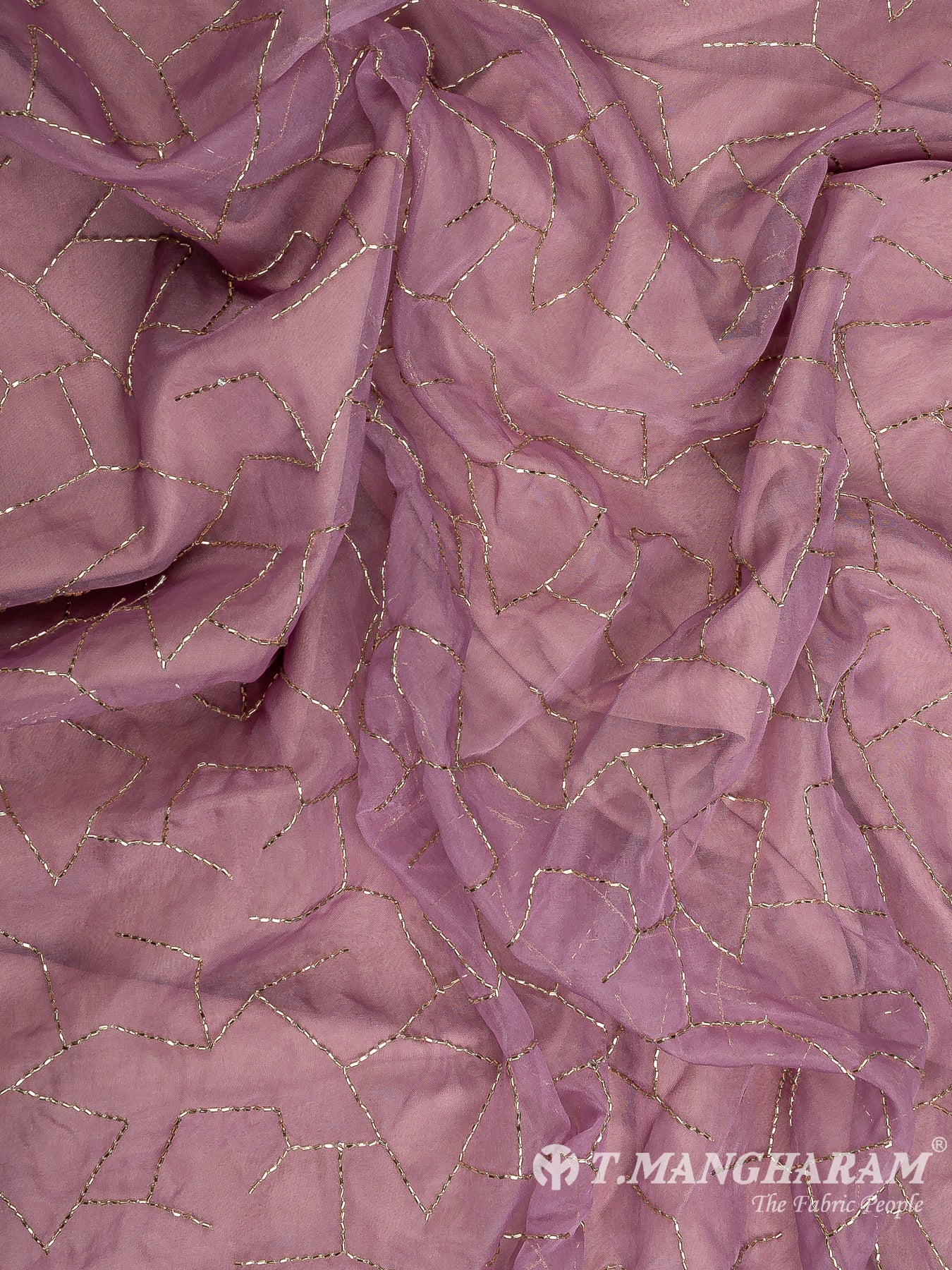 Violet Organza Fabric - EC12008
