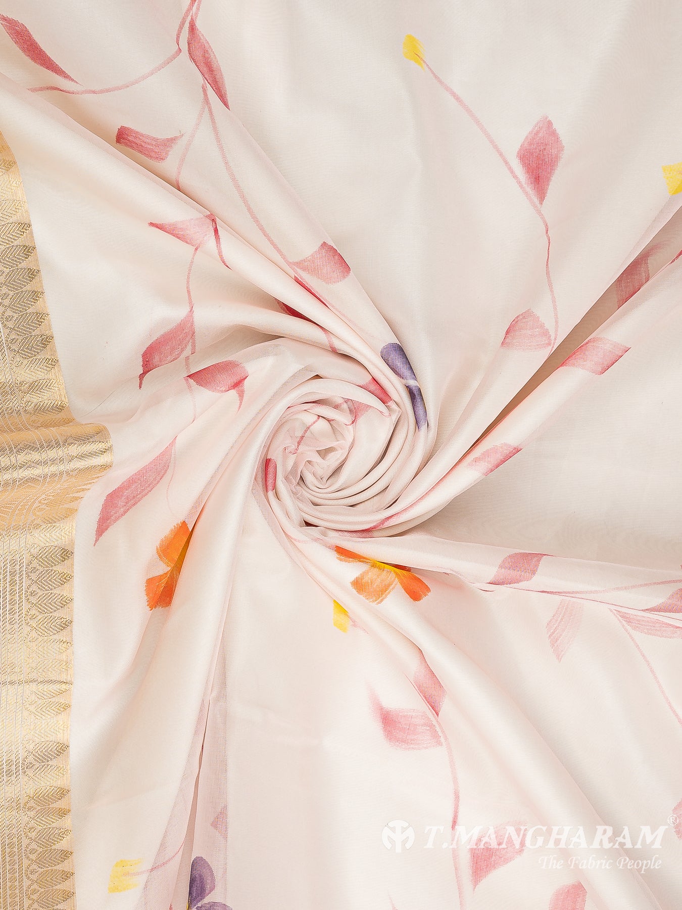 Pink Semi Banaras Fabric - EB9394