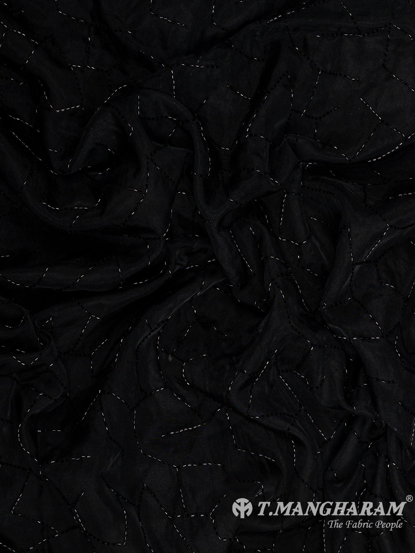 Black Organza Fabric - EC12010
