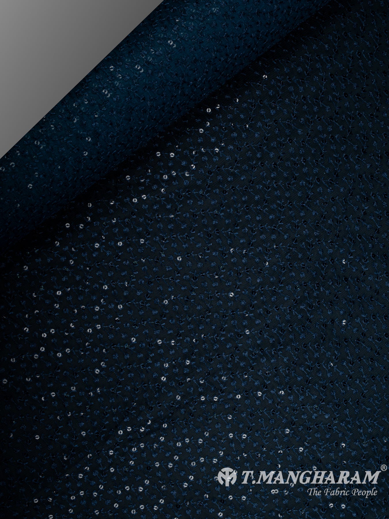 Blue Fancy Net Fabric - EB9372