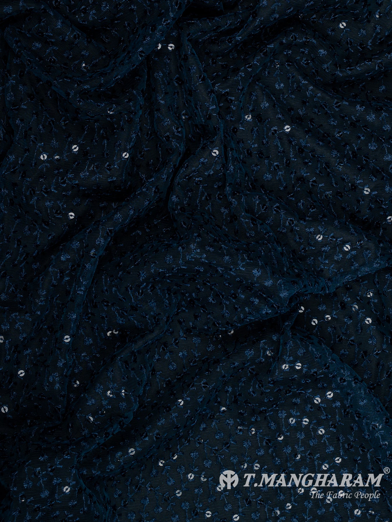 Blue Fancy Net Fabric - EB9372