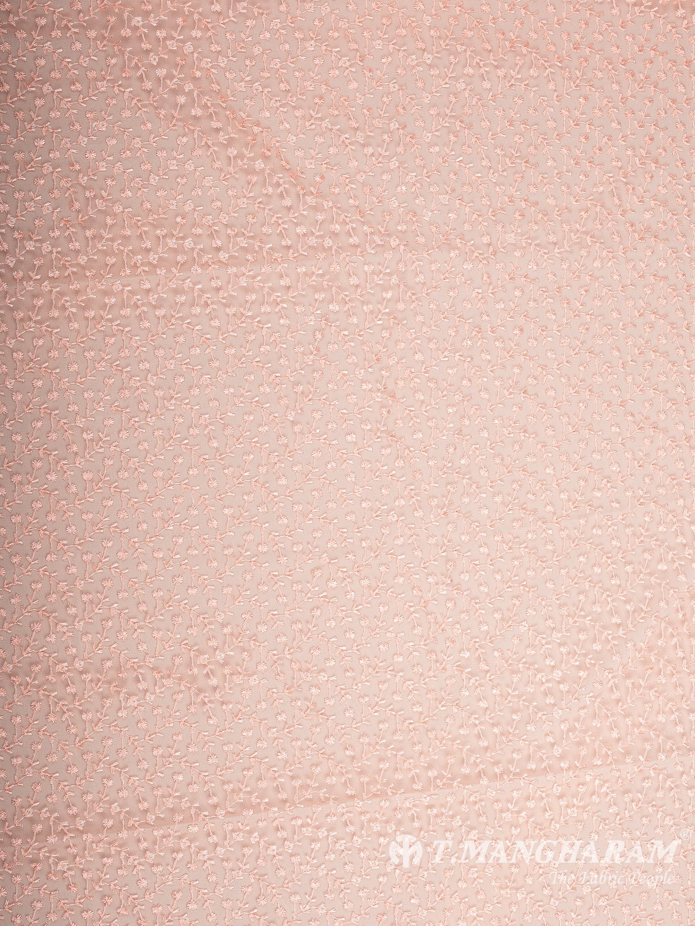 Peach Fancy Net Fabric - EB9381