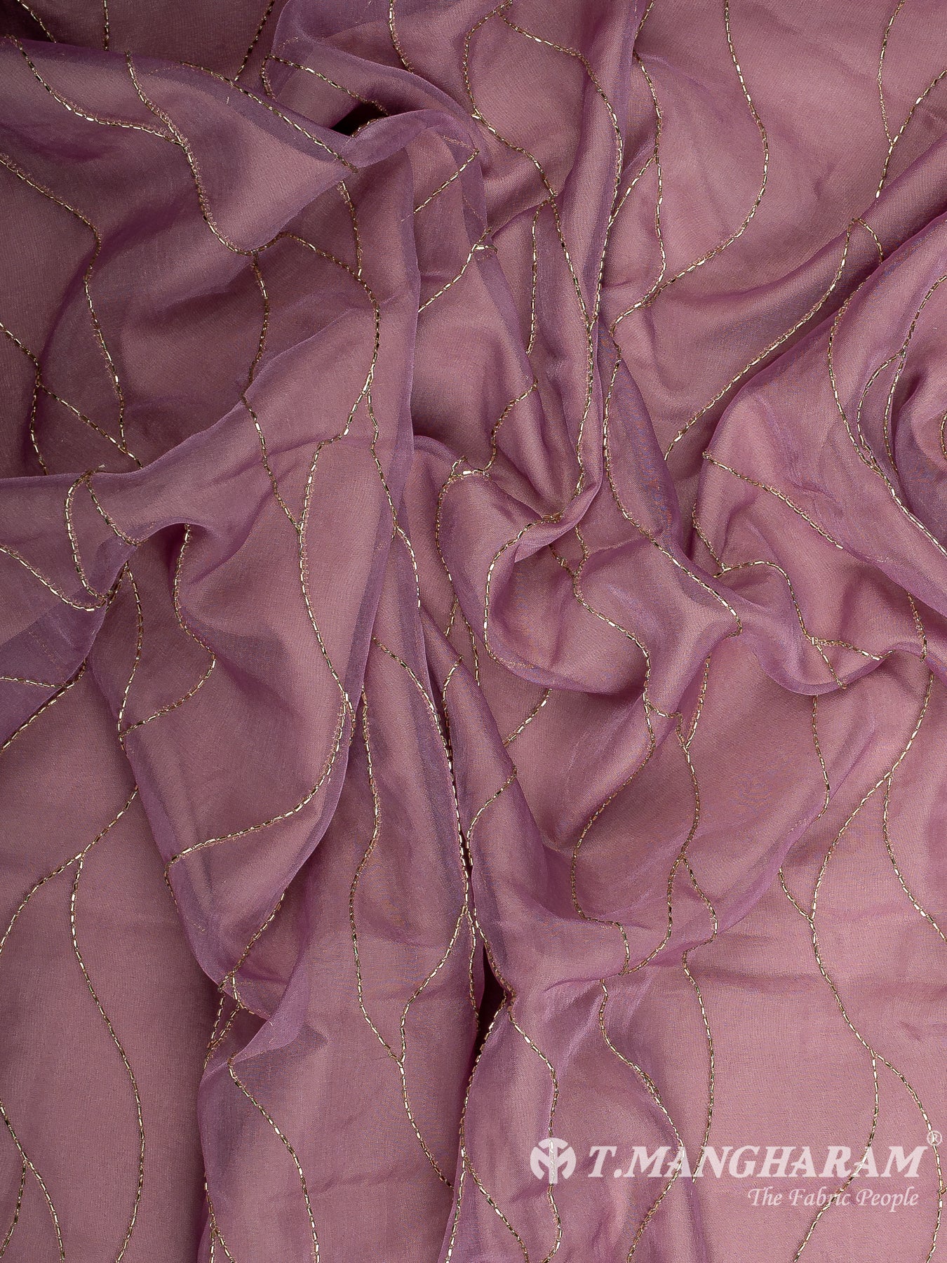Violet Organza Fabric - EC12015