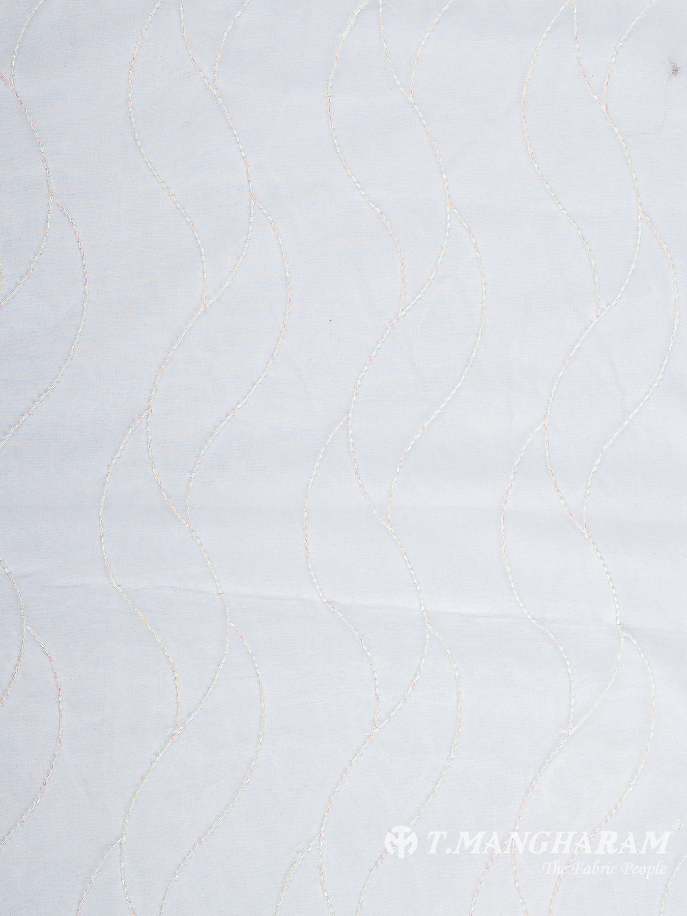 White Organza Fabric - EC12013