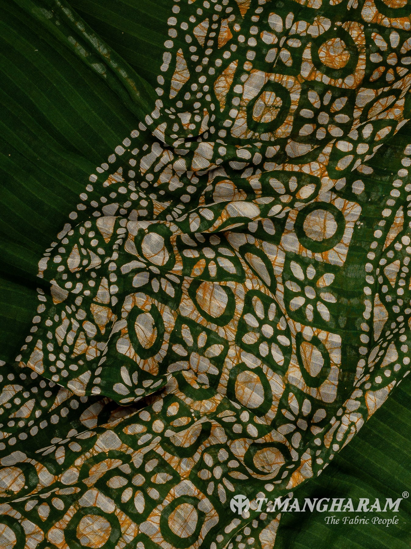 Green Cotton Chudidhar Fabric Set - EG1967