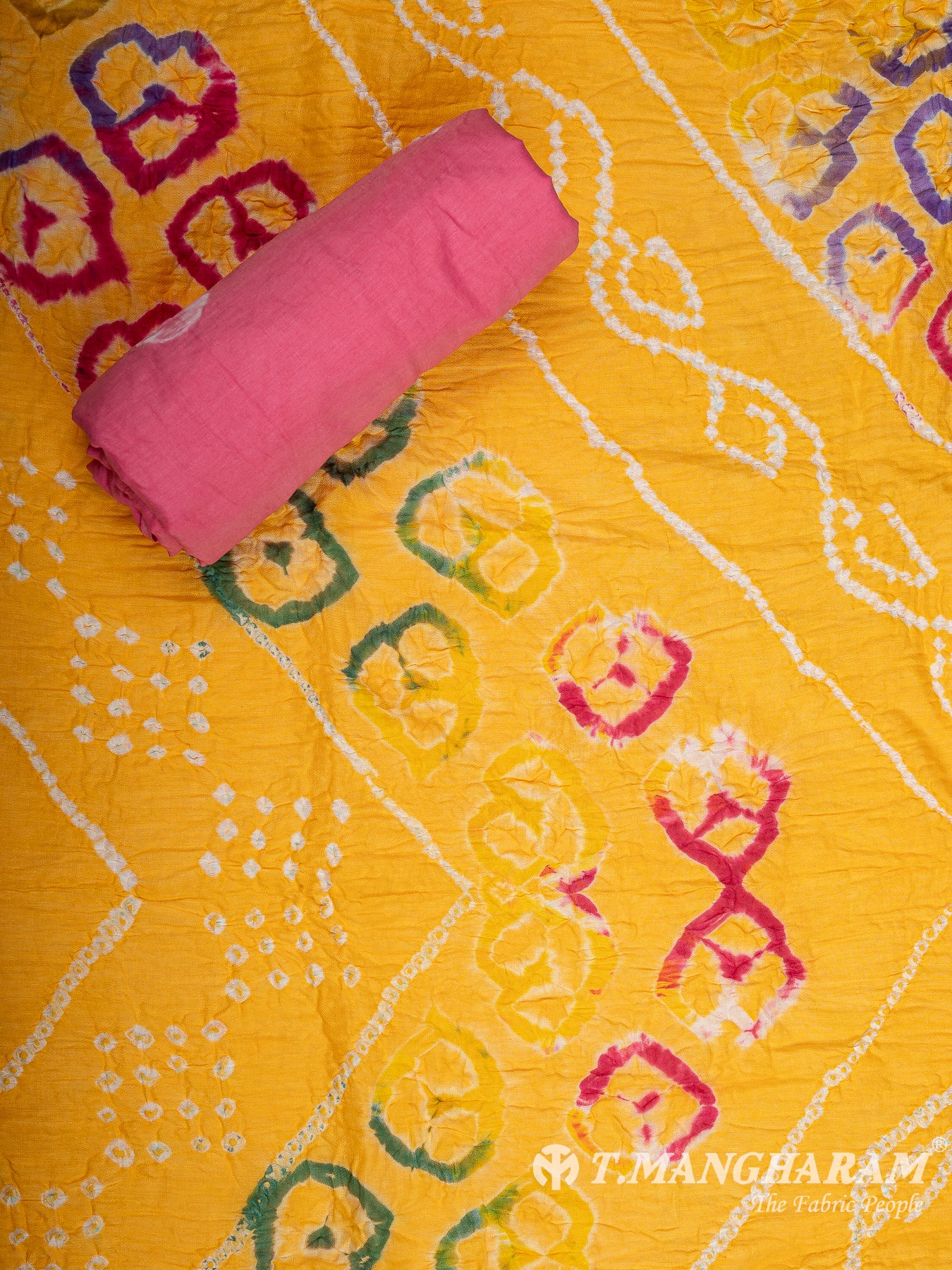 Yellow Cotton Chudidhar Fabric Set - EH2010