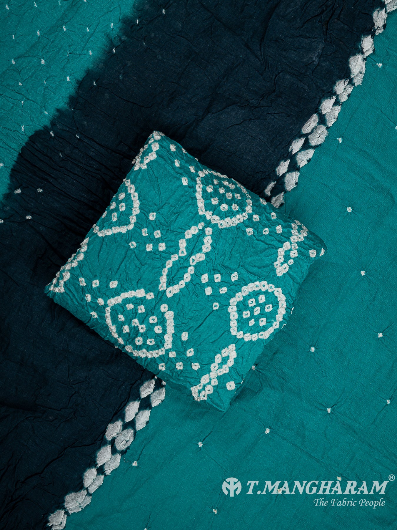 Blue Cotton Chudidhar Fabric Set - EH1990